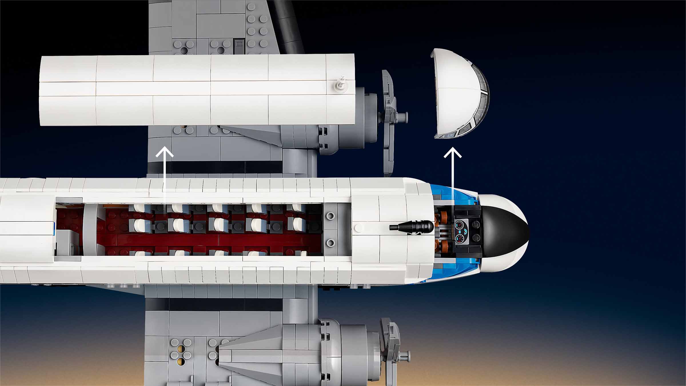 Khoang hành khách và nội thất LEGO Douglas DC-3 PAN AM 11378