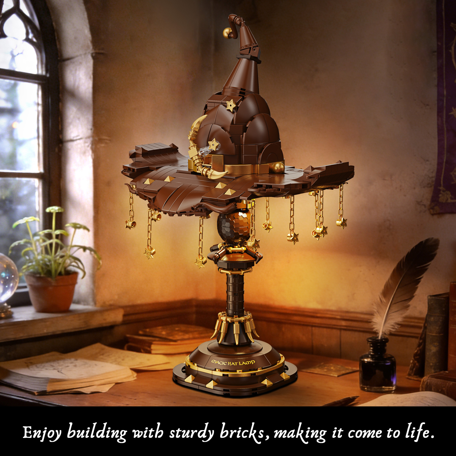魔法帽台灯（无牌 33113）  - thêm hình ảnh sản phẩm LEGO
