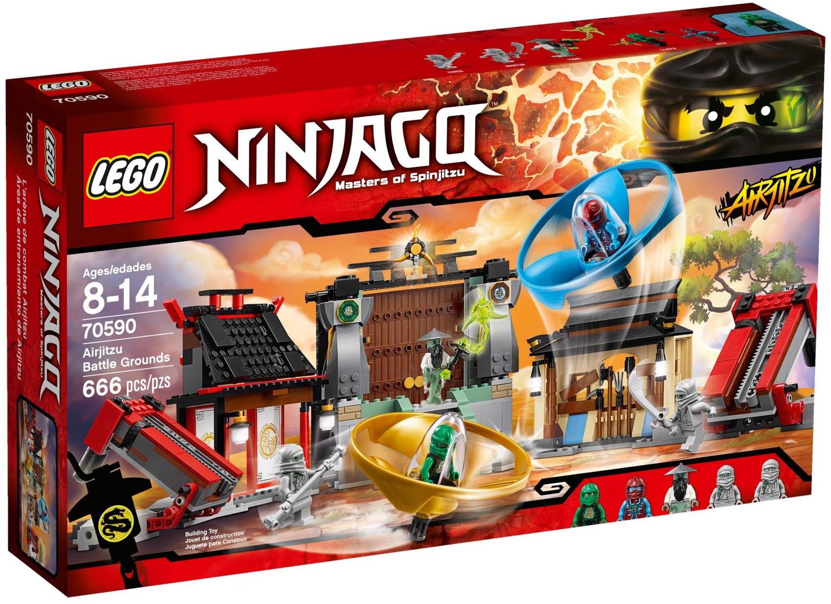 Airjitzu Battle Grounds 70590 - góc nhìn khác của bộ LEGO