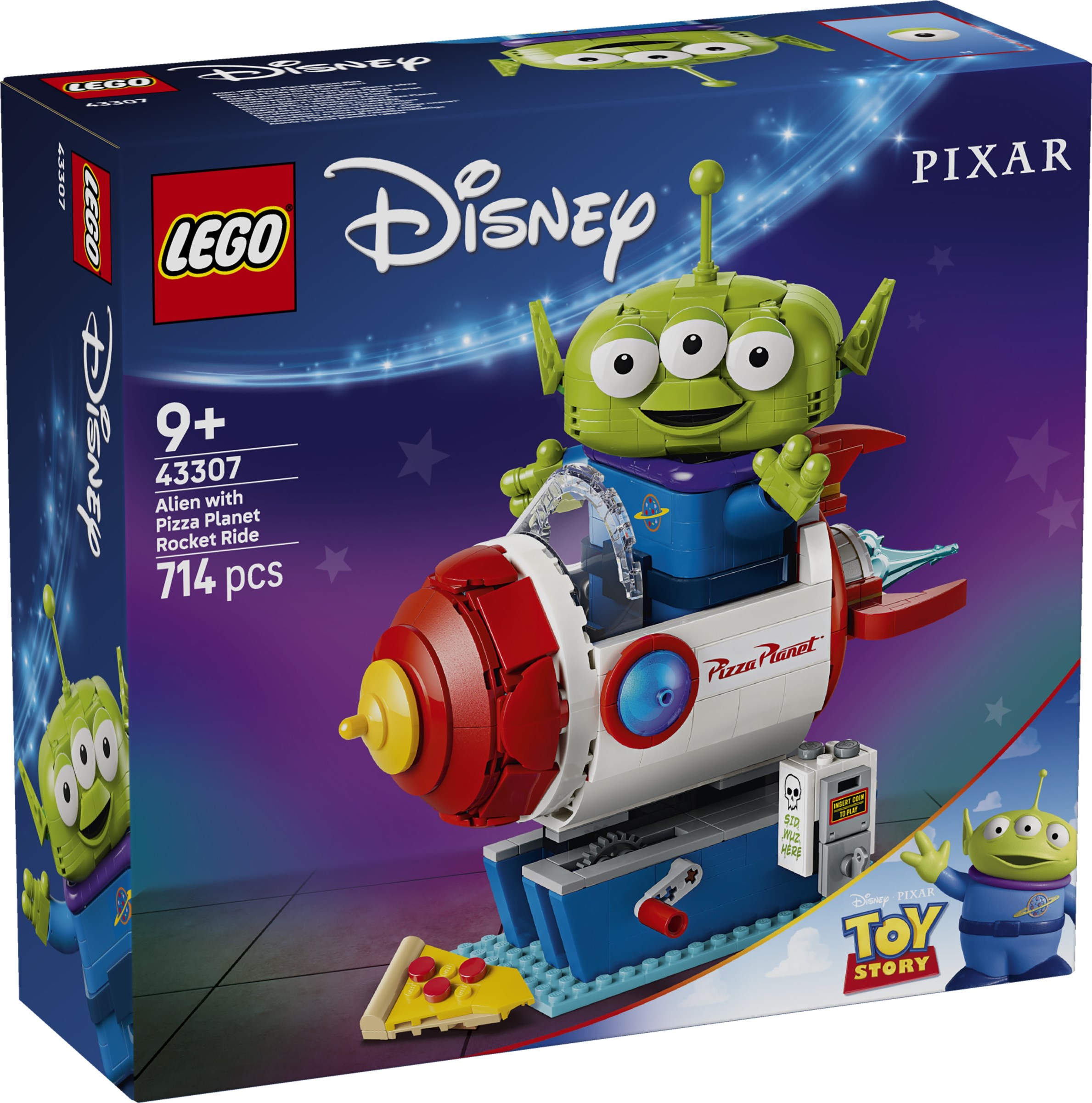Alien with Pizza Planet Rocket Ride 43307 - hình ảnh chi tiết bộ LEGO