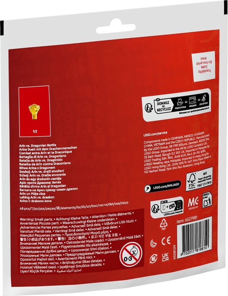 Arin vs. Dragonian Battle 30700 - hình ảnh chi tiết bộ LEGO