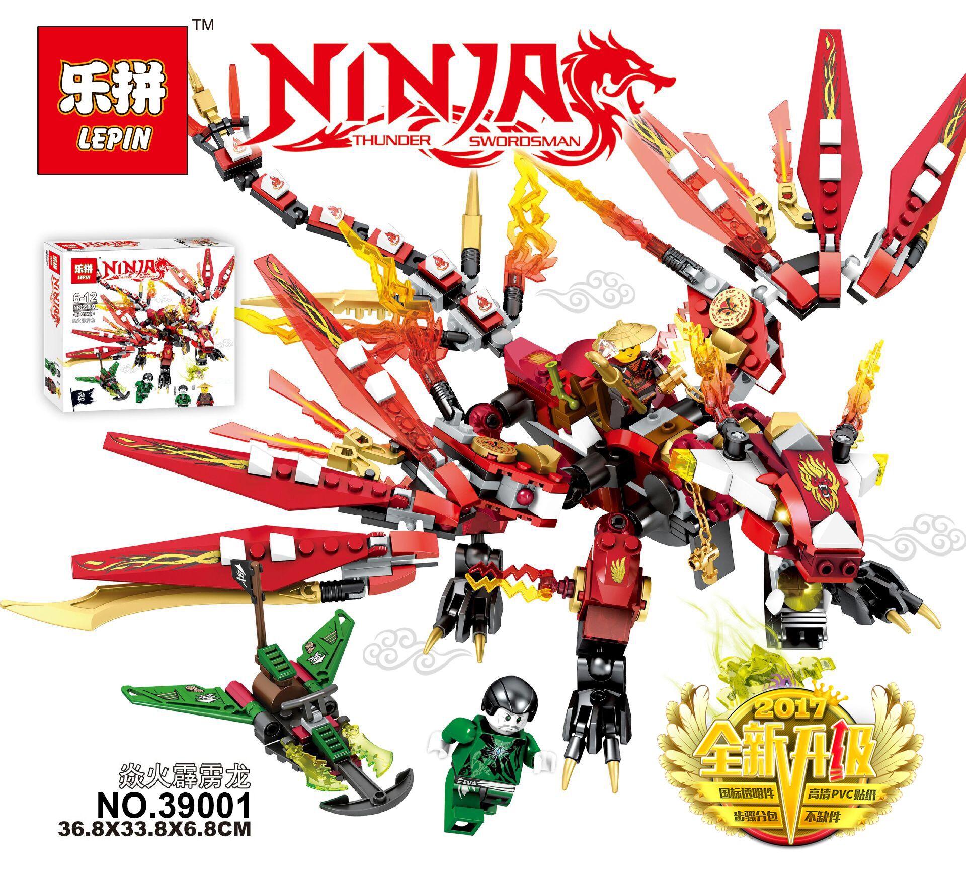 Attack of Kai Dragon  - hình ảnh tổng thể bộ LEGO