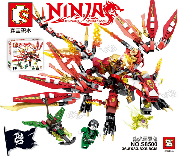 Attack of Kai Dragon  - hình ảnh chi tiết bộ LEGO