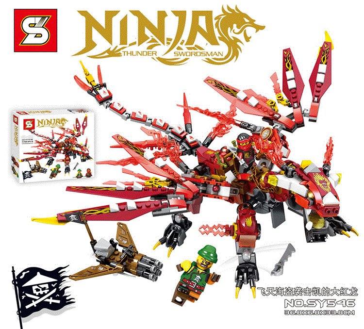 Attack of Kai Dragon  - góc nhìn khác của bộ LEGO