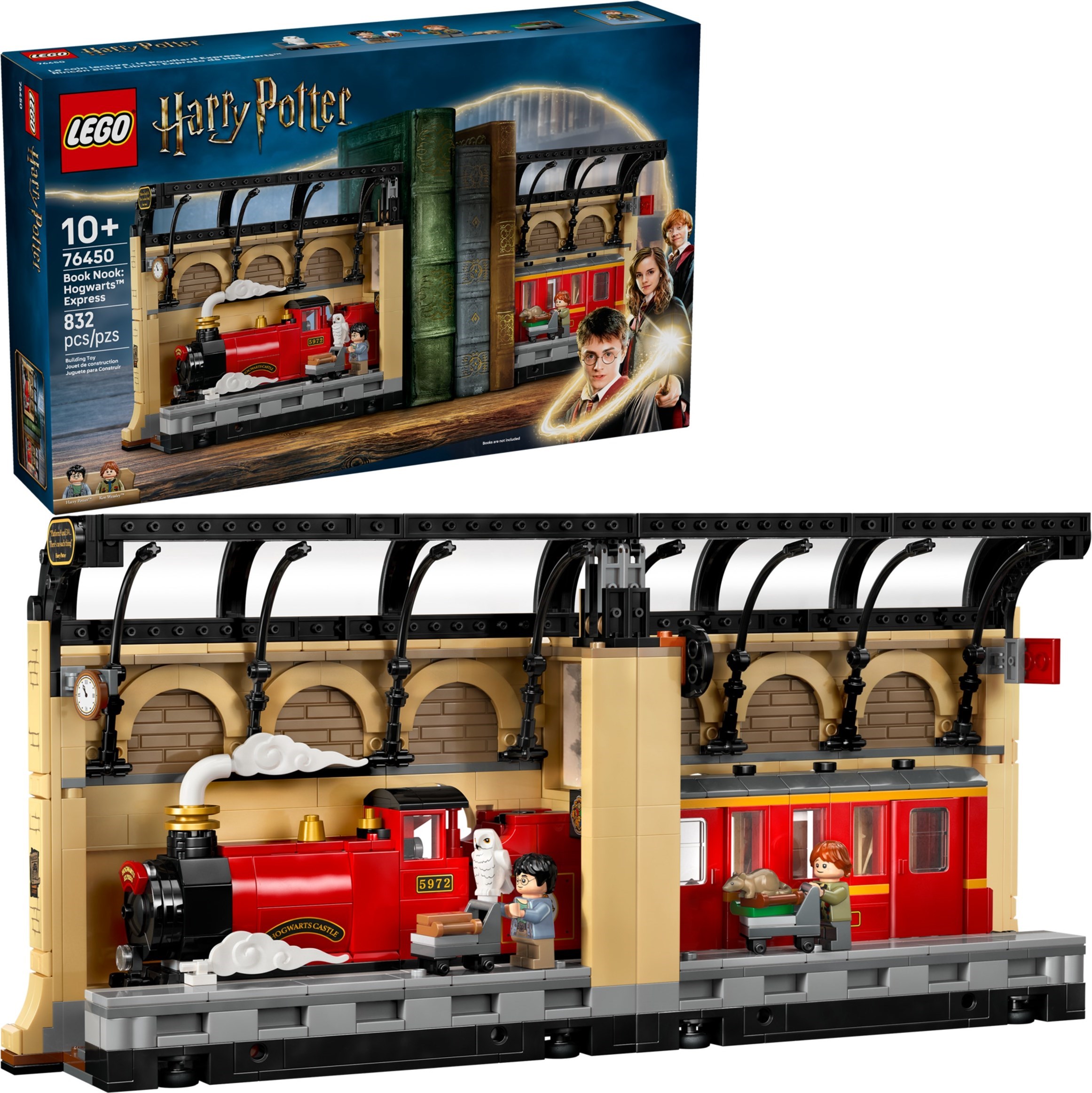Book Nook: Hogwarts Express 76450 - hình ảnh tổng thể bộ LEGO