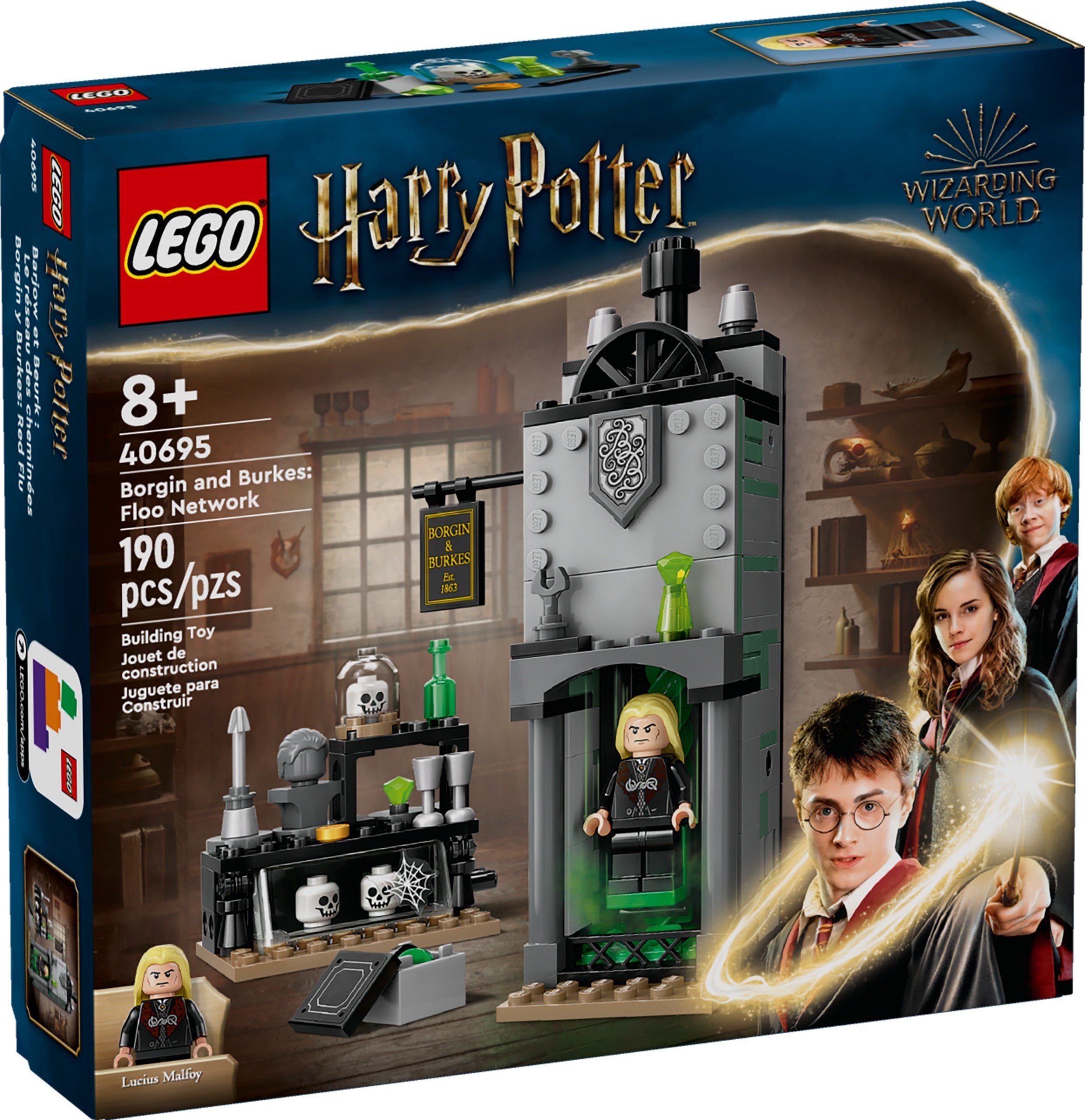 Borgin and Burkes: Floo Network 40695 - hình ảnh tổng thể bộ LEGO