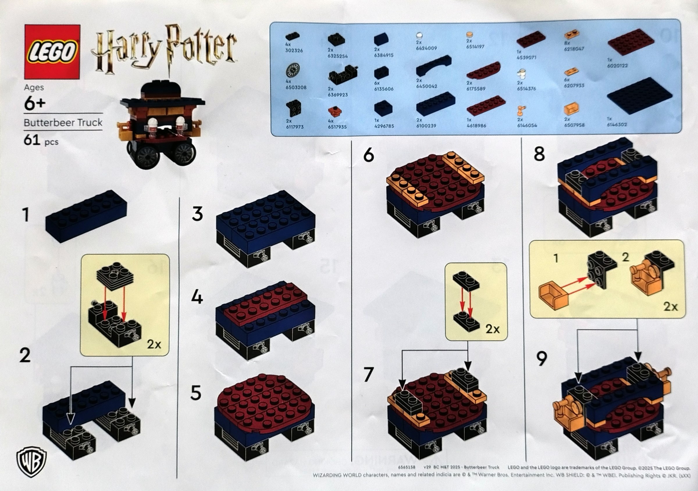 Butterbeer Truck 6565158 - hình ảnh chi tiết bộ LEGO