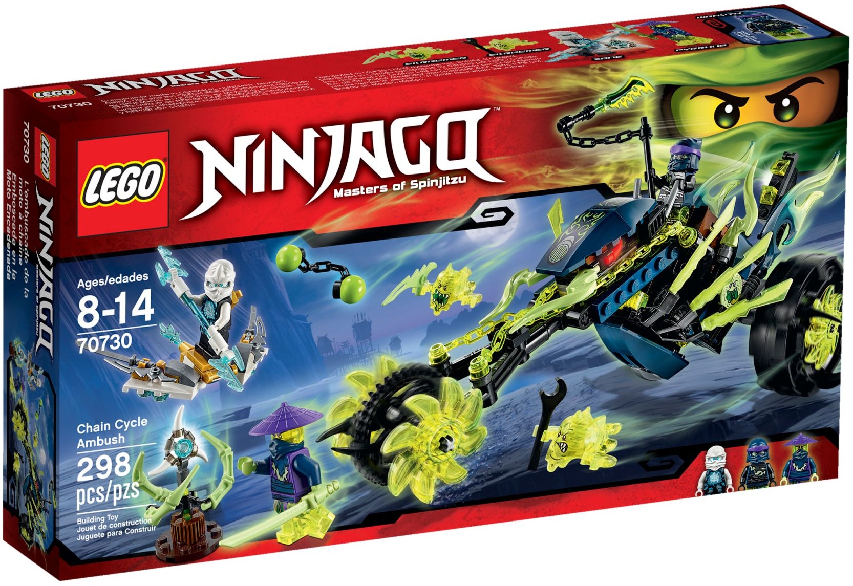 Chain Cycle Ambush 70730 - hình ảnh tổng thể bộ LEGO