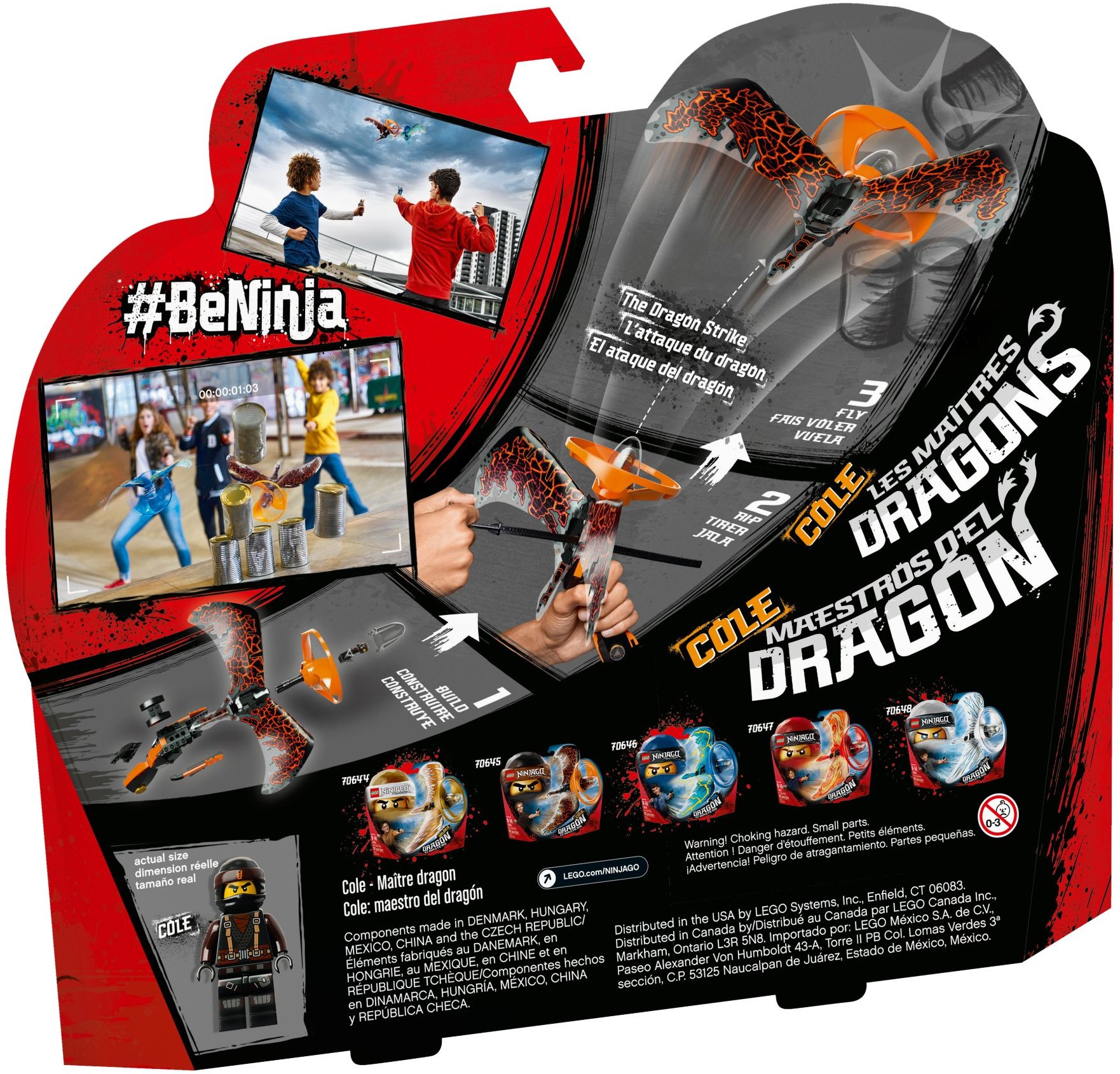 Cole - Dragon Master 70645 - góc nhìn khác của bộ LEGO