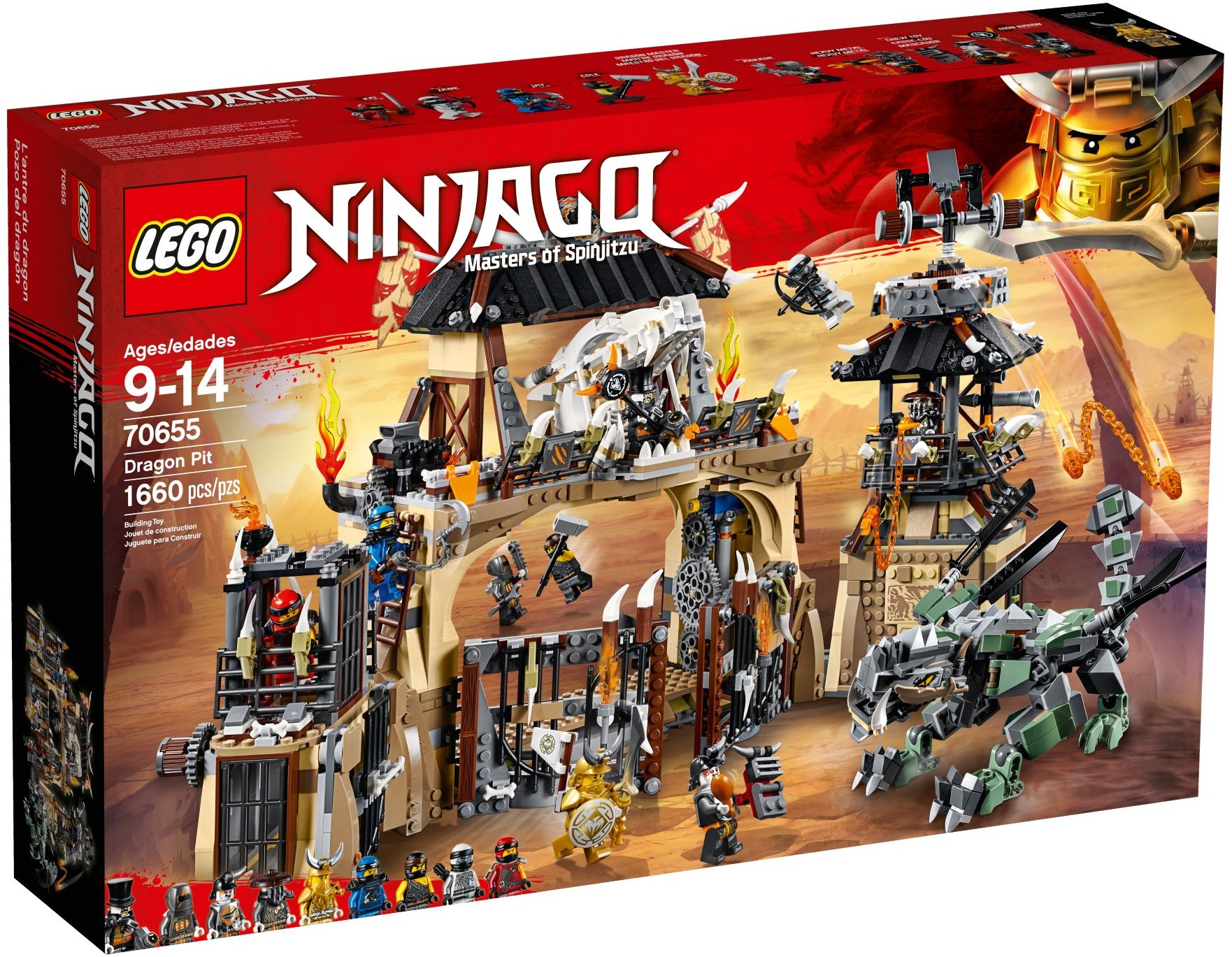 Dragon Pit 70655 - hình ảnh tổng thể bộ LEGO