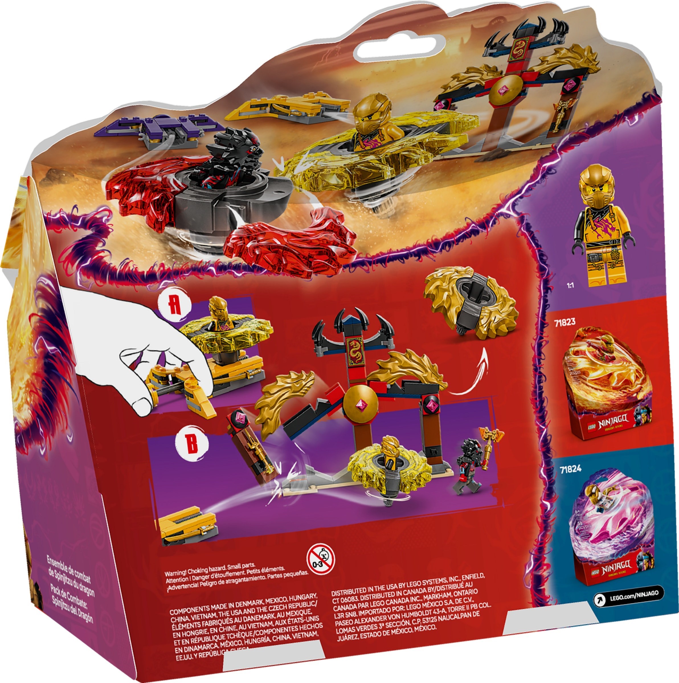 Dragon Spinjitzu Battle Pack 71826 - hình ảnh chi tiết bộ LEGO