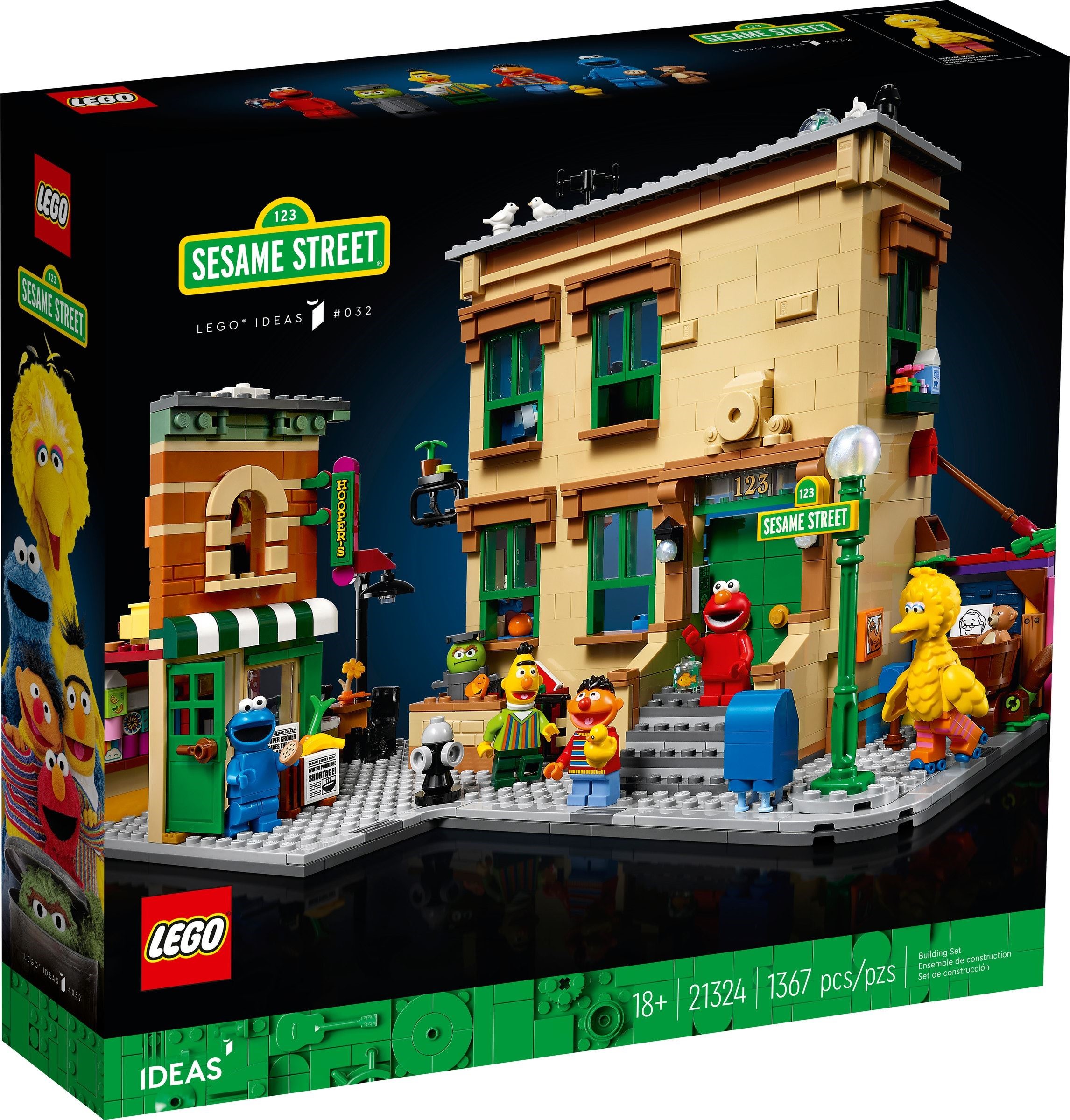 LEGO 123 Sesame Street 21324 chi tiết mặt trước