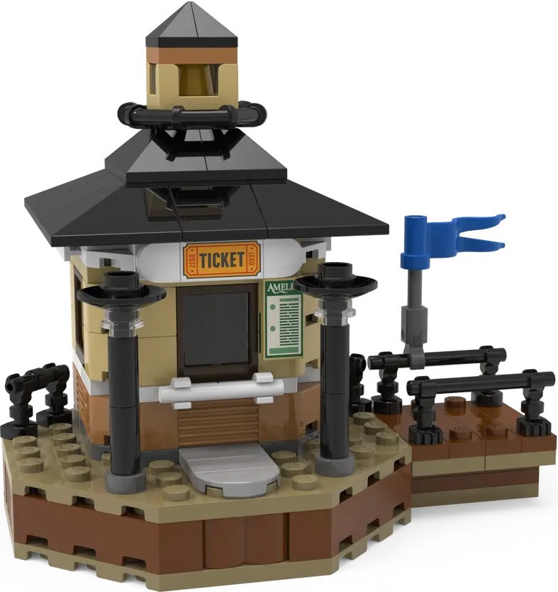 LEGO Editions Amelia Ticket Booth 5009157 tổng thể