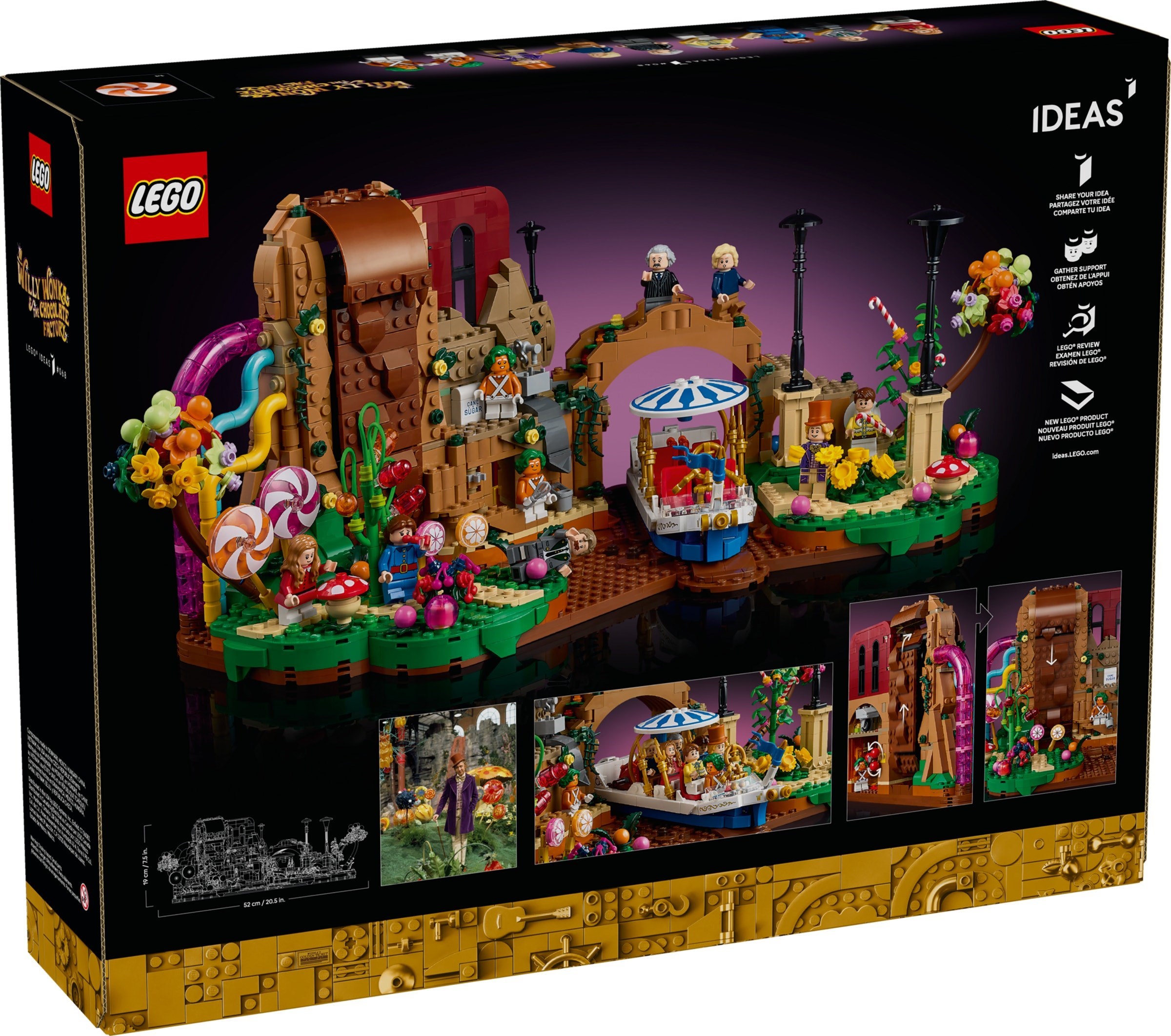 LEGO Charlie and the Chocolate Factory 21360 chi tiết mặt trước