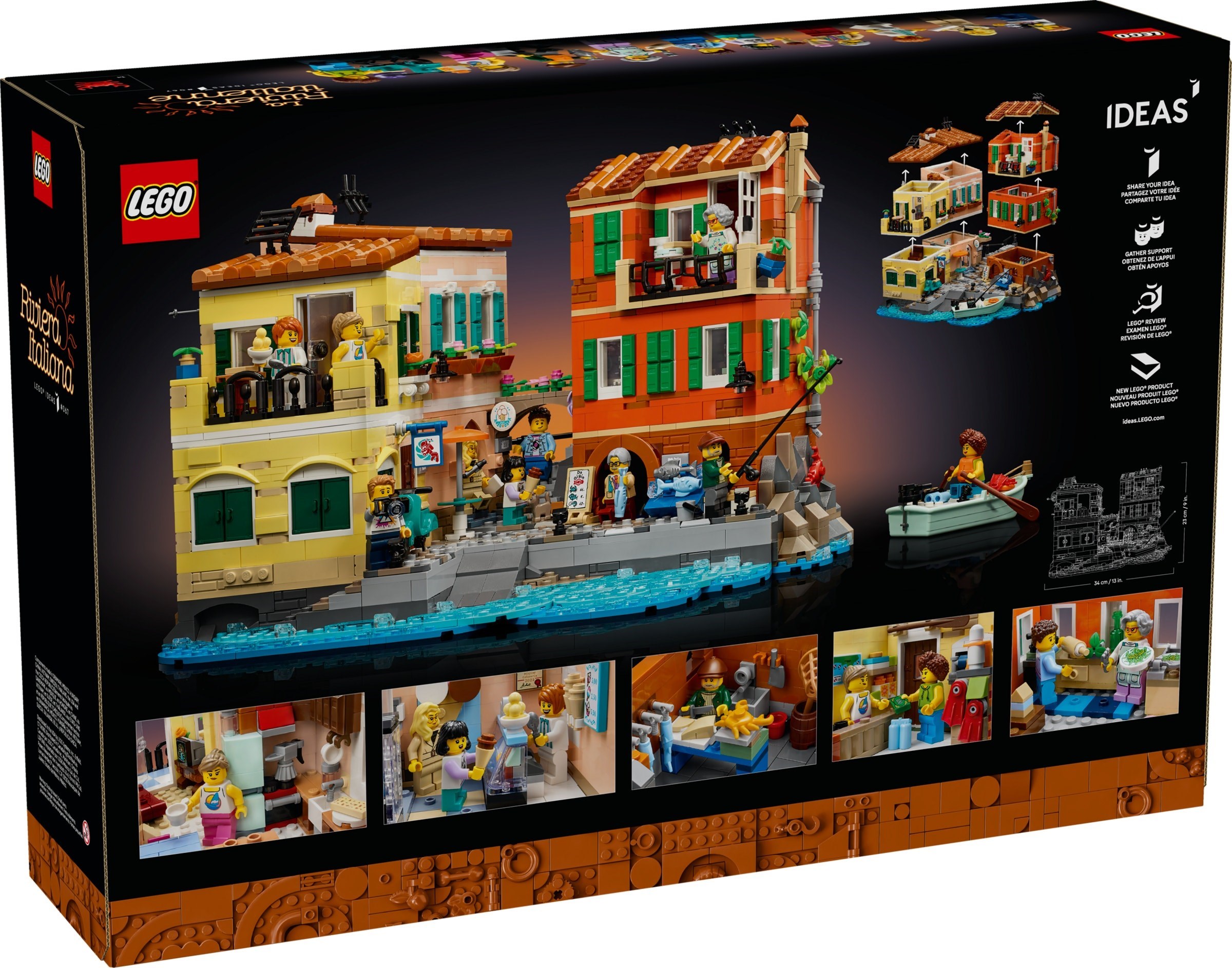 LEGO Italian Riviera 21359 chi tiết mặt trước