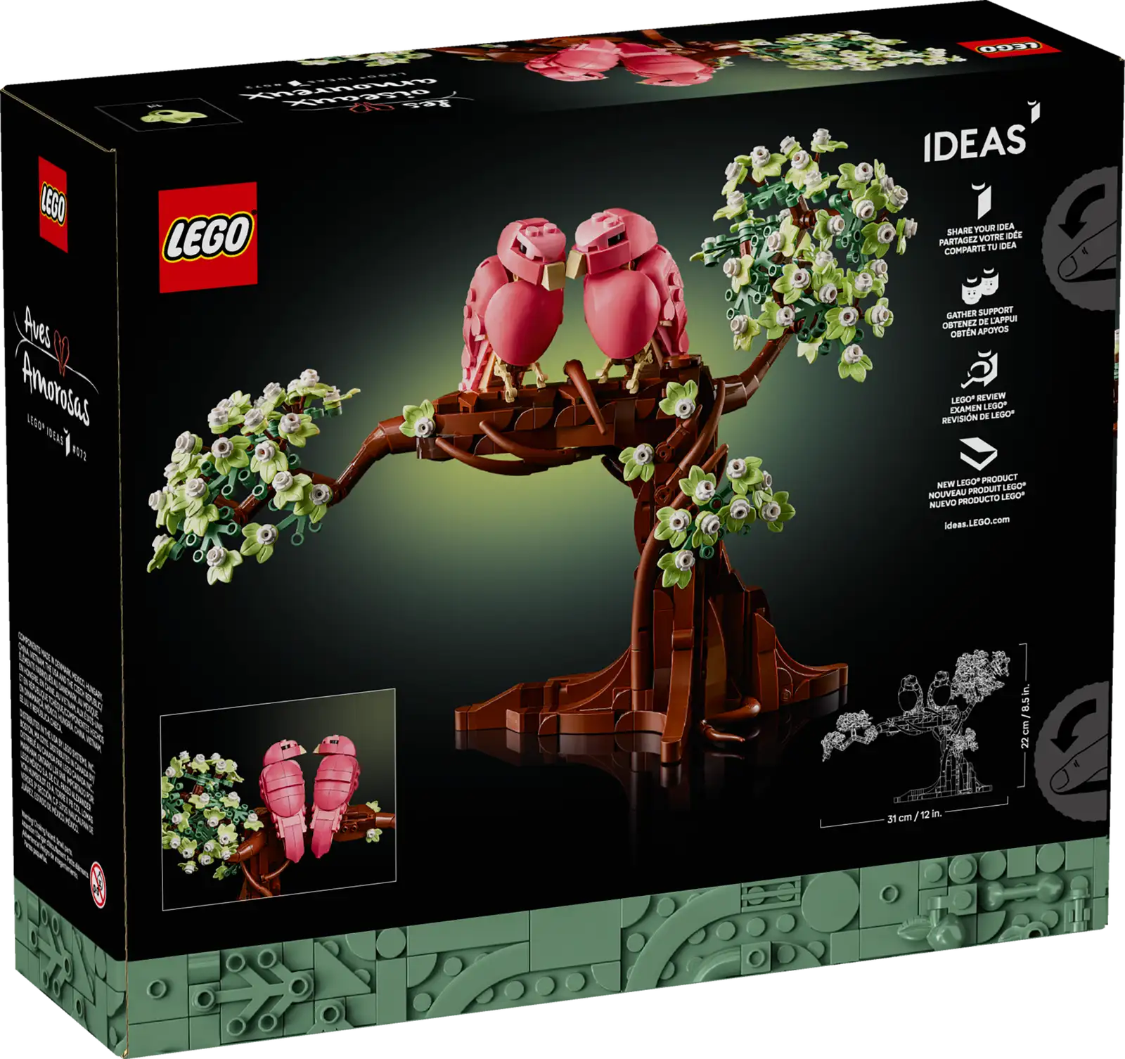LEGO Love Birds 21365 chi tiết mặt trước