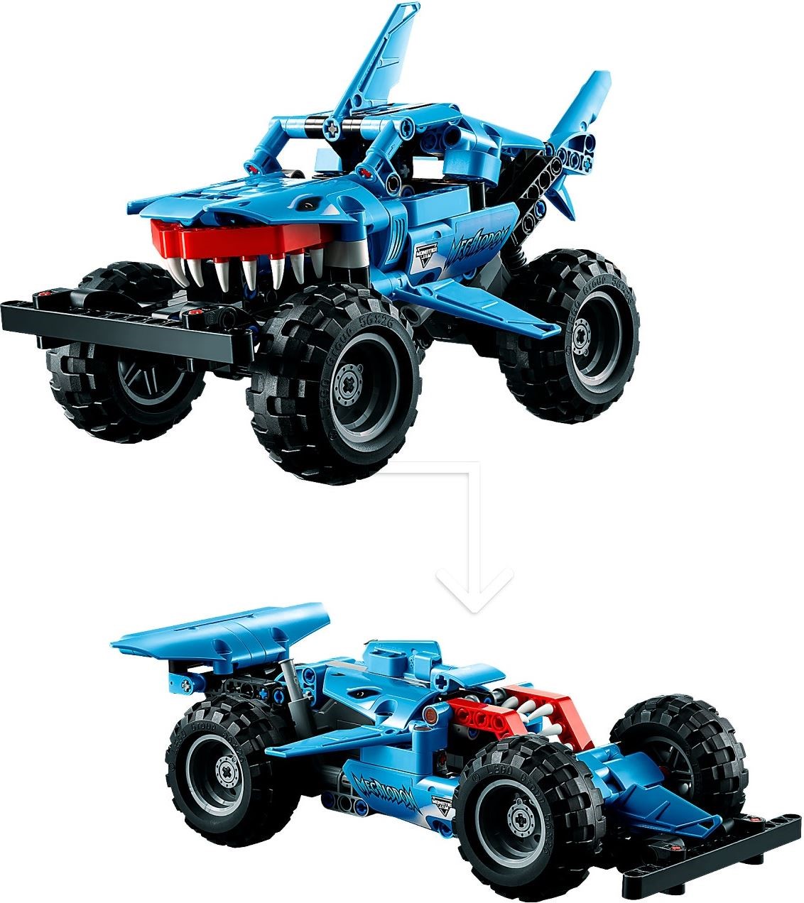 LEGO Monster Jam Megalodon 42134 chi tiết mặt trước
