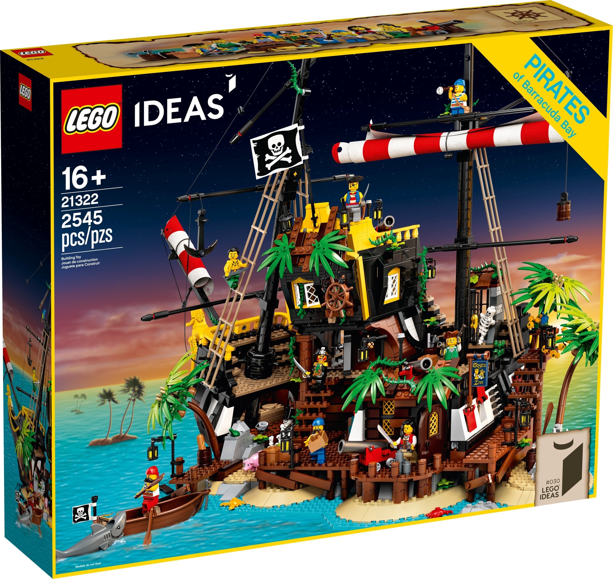 LEGO Editions Pirates of Barracuda Bay 21322 tổng thể