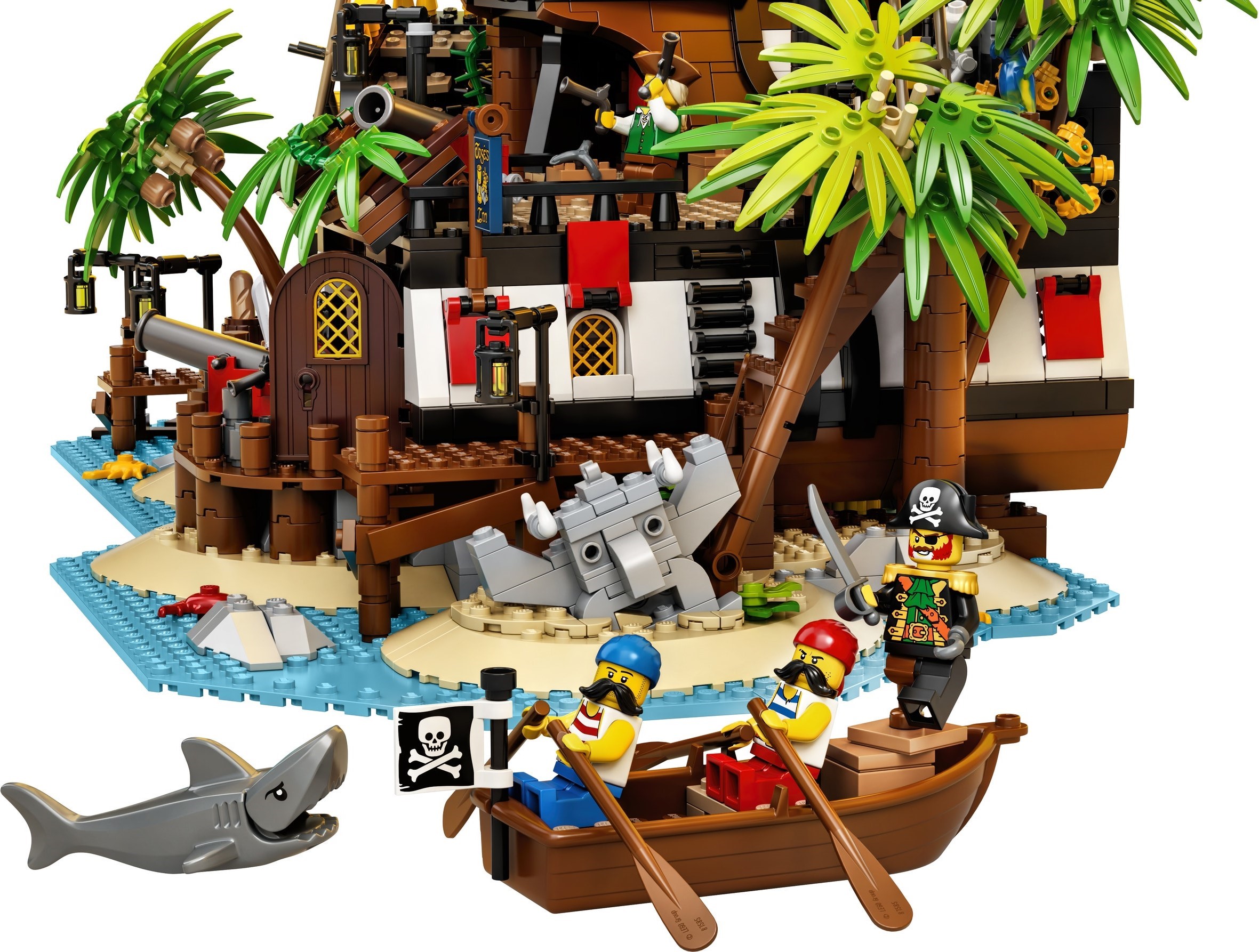 LEGO Pirates of Barracuda Bay 21322 chi tiết mặt trước