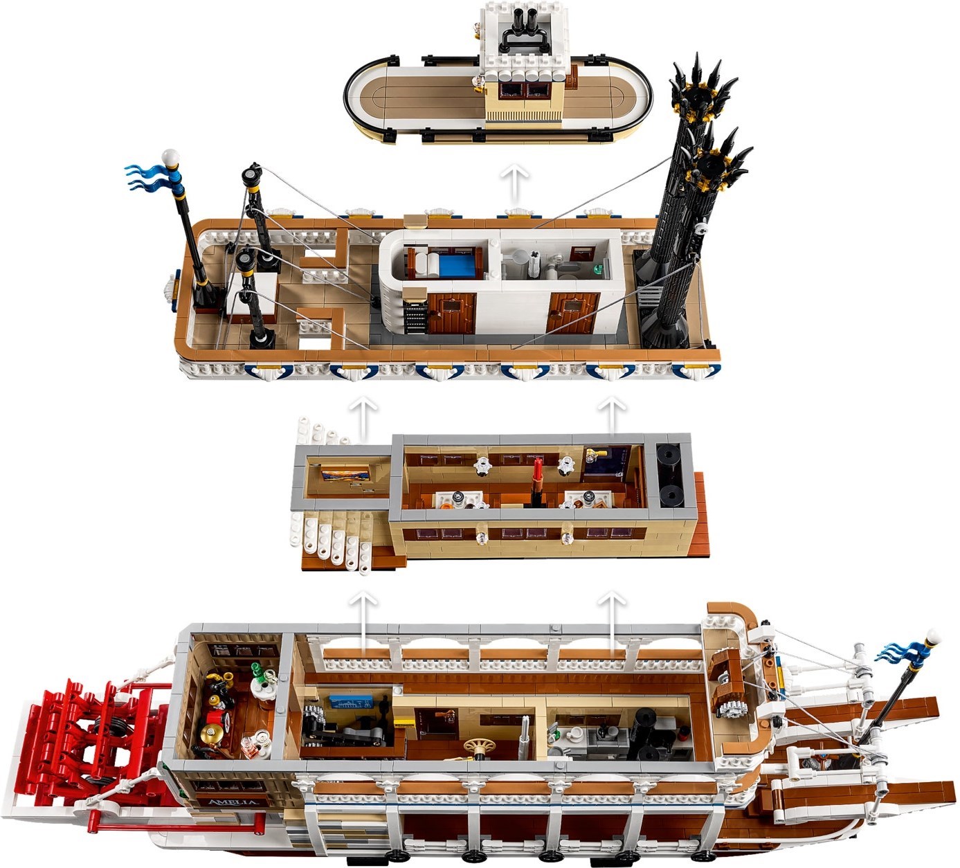LEGO River Steamboat 21356 ảnh chi tiết thêm