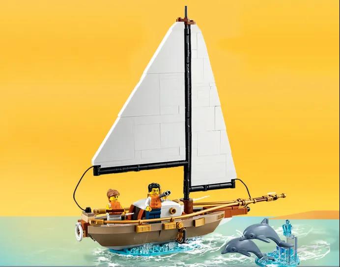 LEGO Sailboat Adventure 40487 chi tiết mặt trước