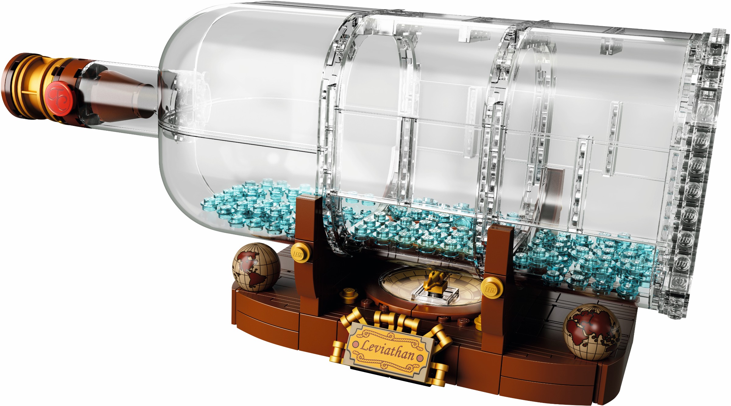 LEGO Ship in a Bottle 21313 chi tiết mặt trước