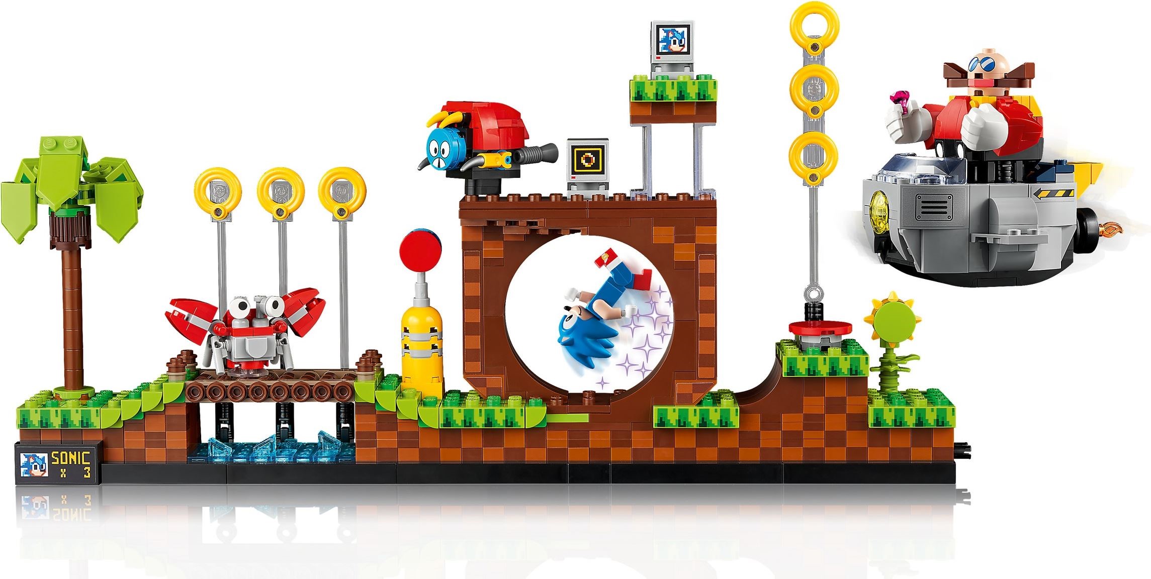 LEGO Sonic the Hedgehog - Green Hill Zone 21331 chi tiết mặt trước