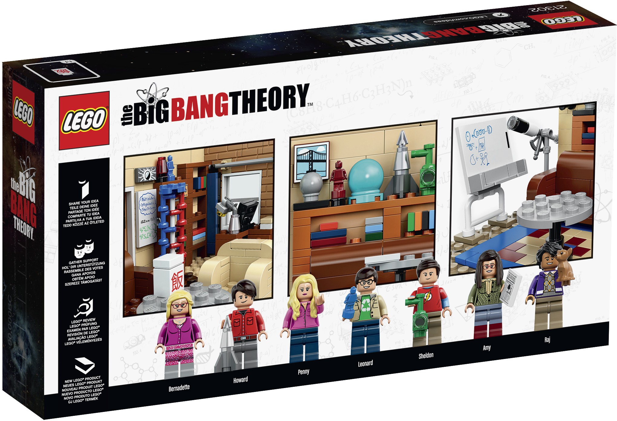 LEGO The Big Bang Theory 21302 chi tiết mặt trước
