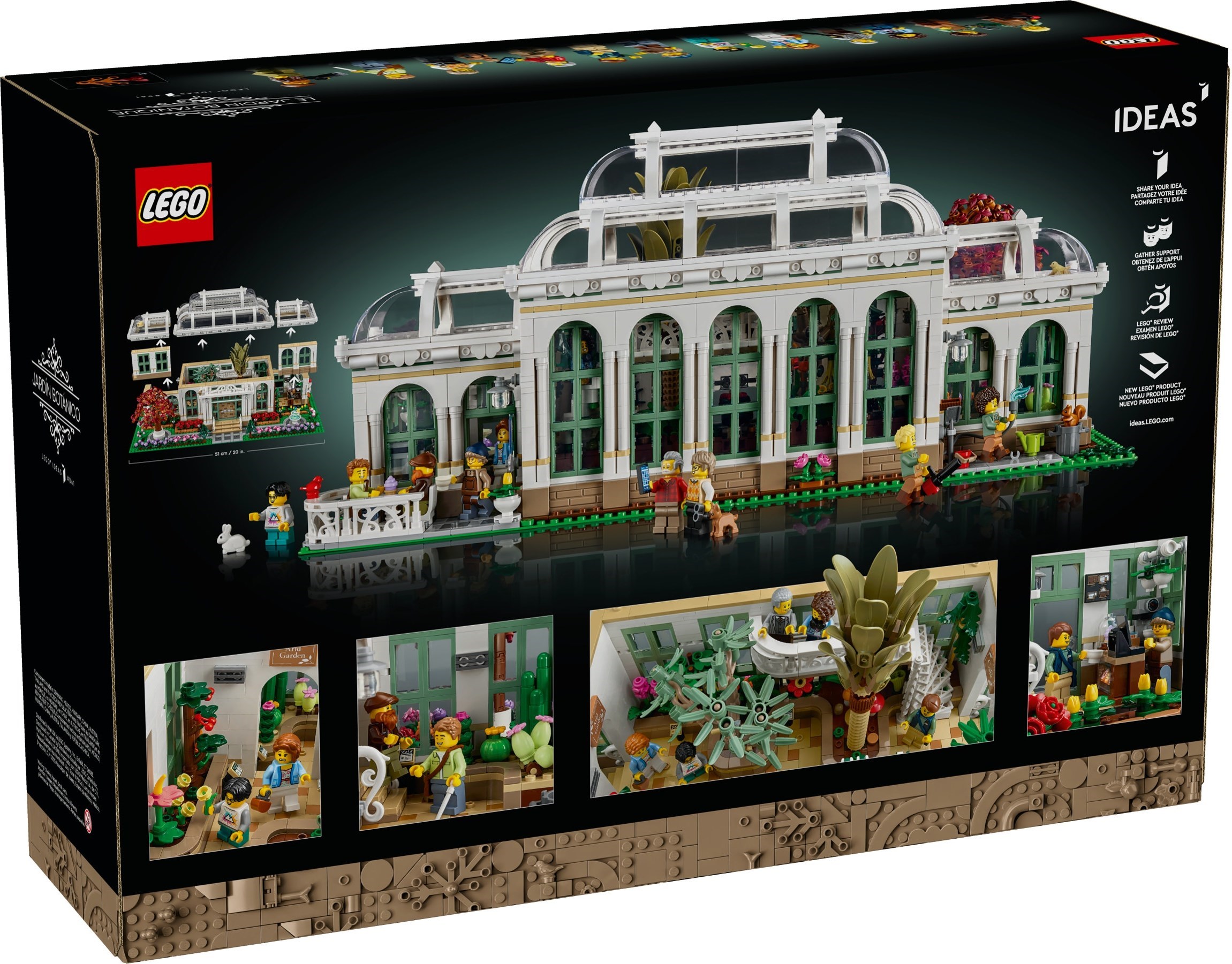LEGO The Botanical Garden 21353 chi tiết mặt trước