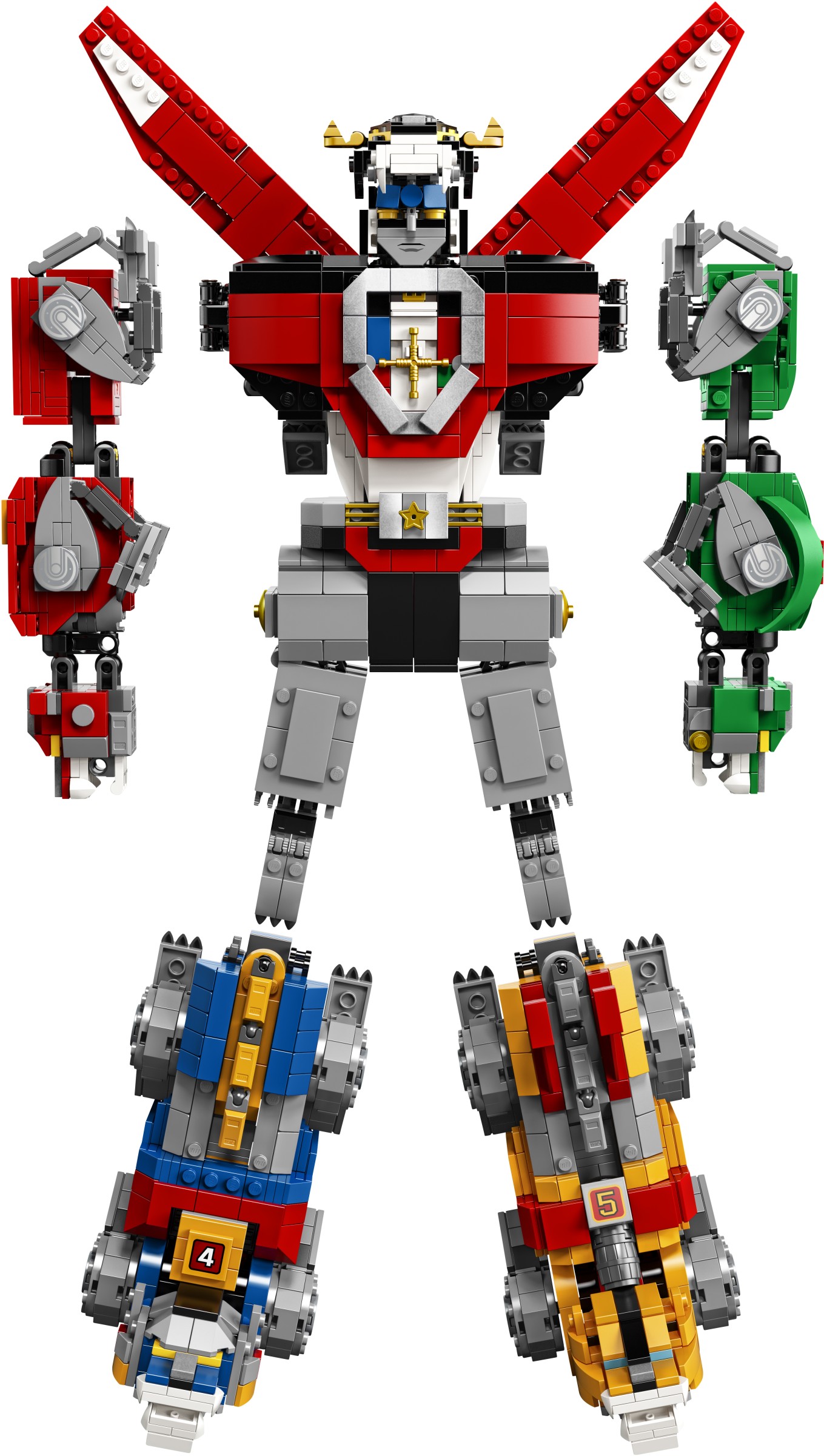 LEGO Voltron 21311 chi tiết mặt trước