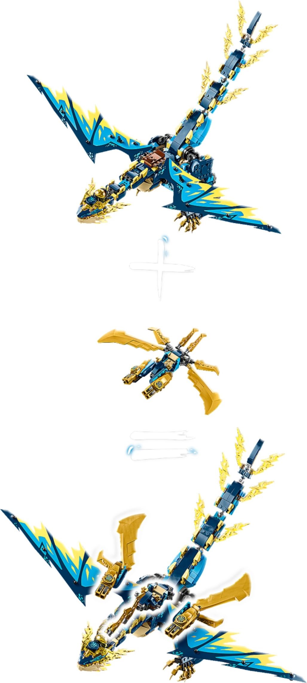 Elemental Dragon vs. The Empress Mech 71796 - hình ảnh tổng thể bộ LEGO