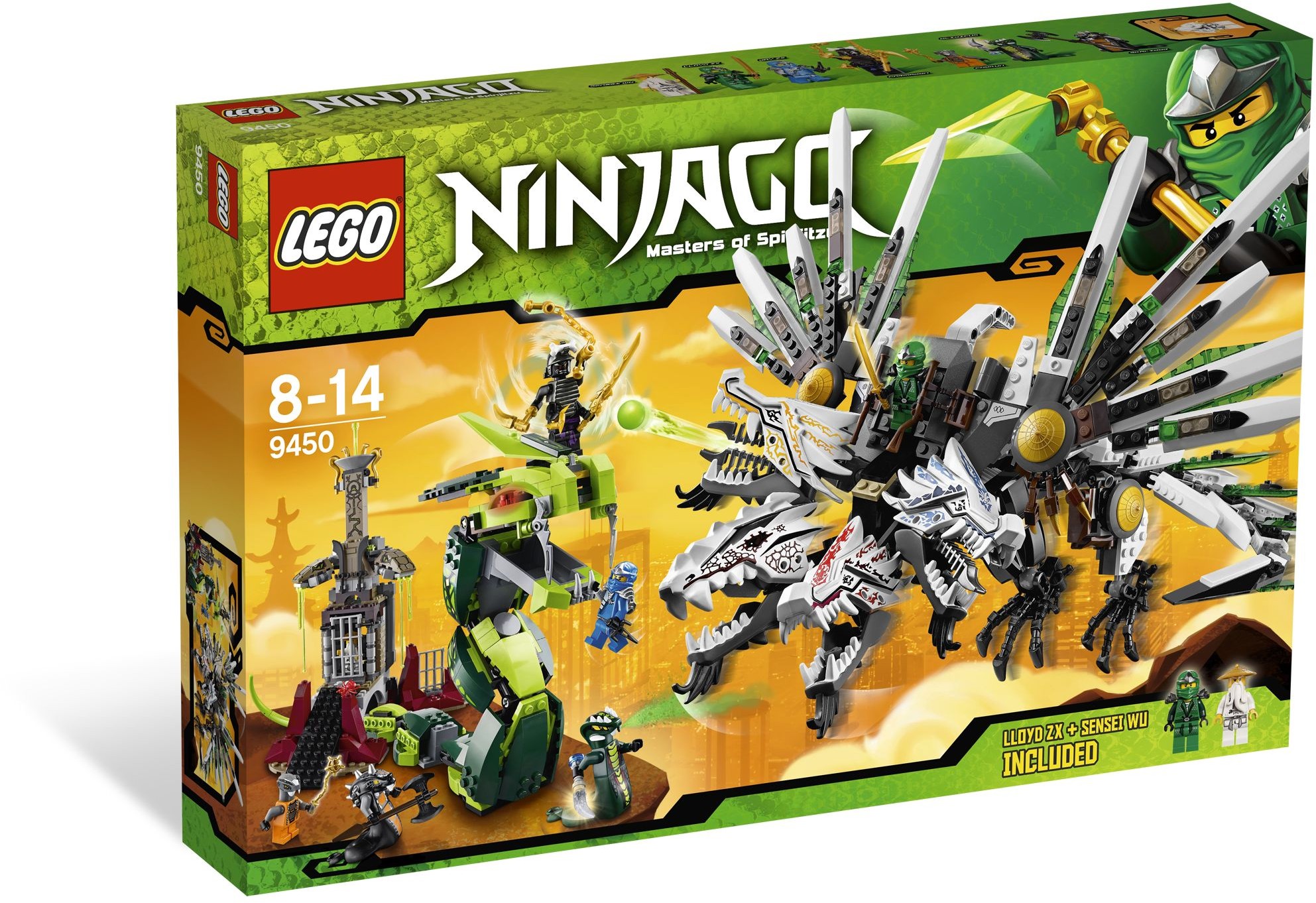 Epic Dragon Battle 9450 - hình ảnh tổng thể bộ LEGO