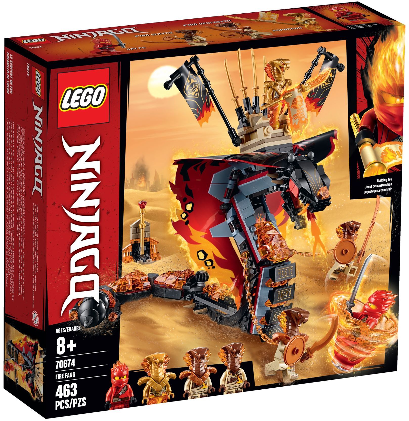 Fire Fang 70674 - hình ảnh chi tiết bộ LEGO