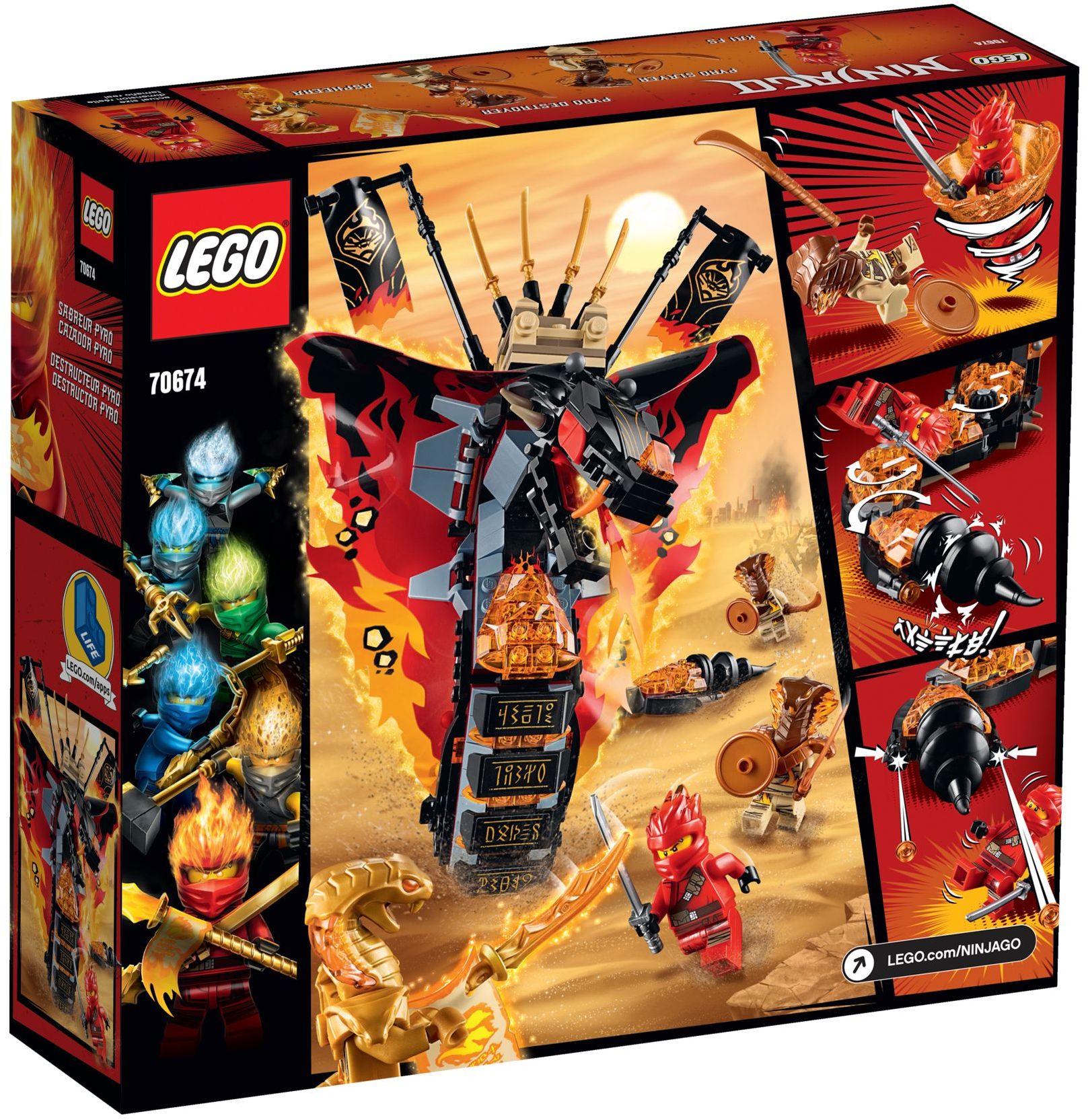 Fire Fang 70674 - góc nhìn khác của bộ LEGO