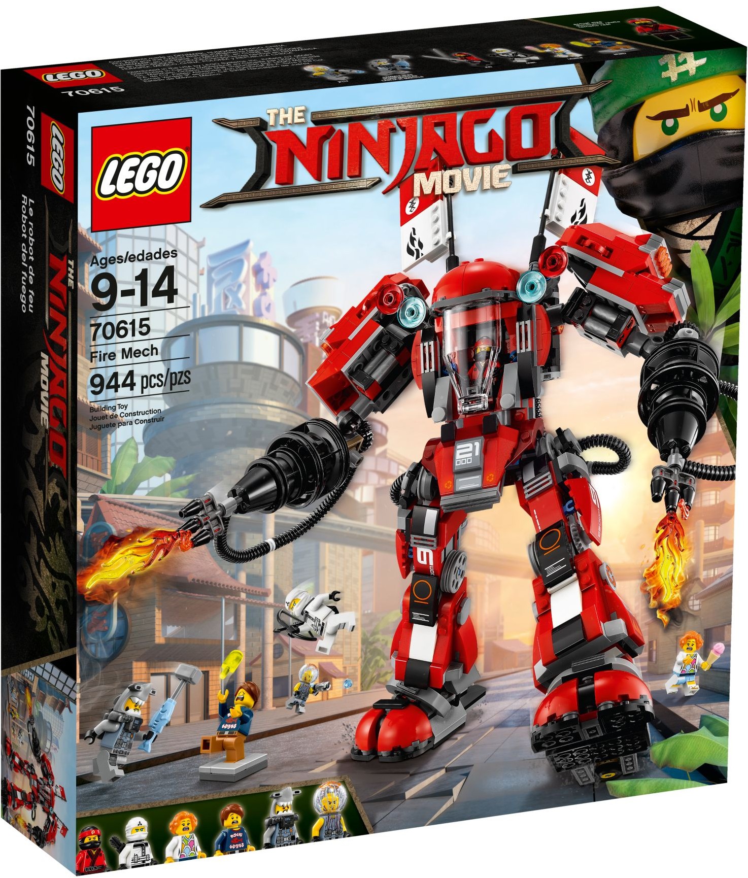 Fire Mech 70615 - hình ảnh tổng thể bộ LEGO
