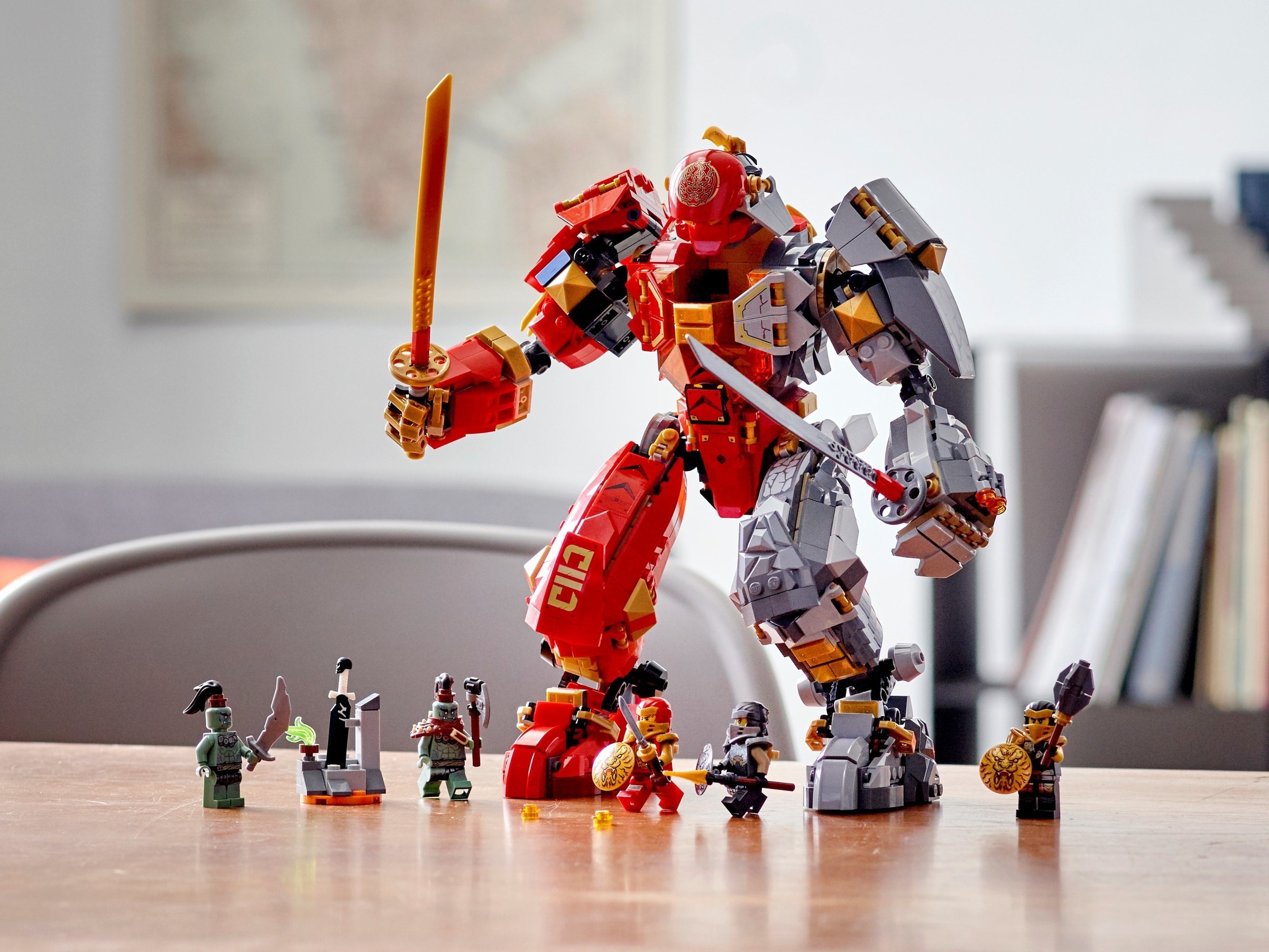 Fire Stone Mech 71720 - hình ảnh tổng thể bộ LEGO