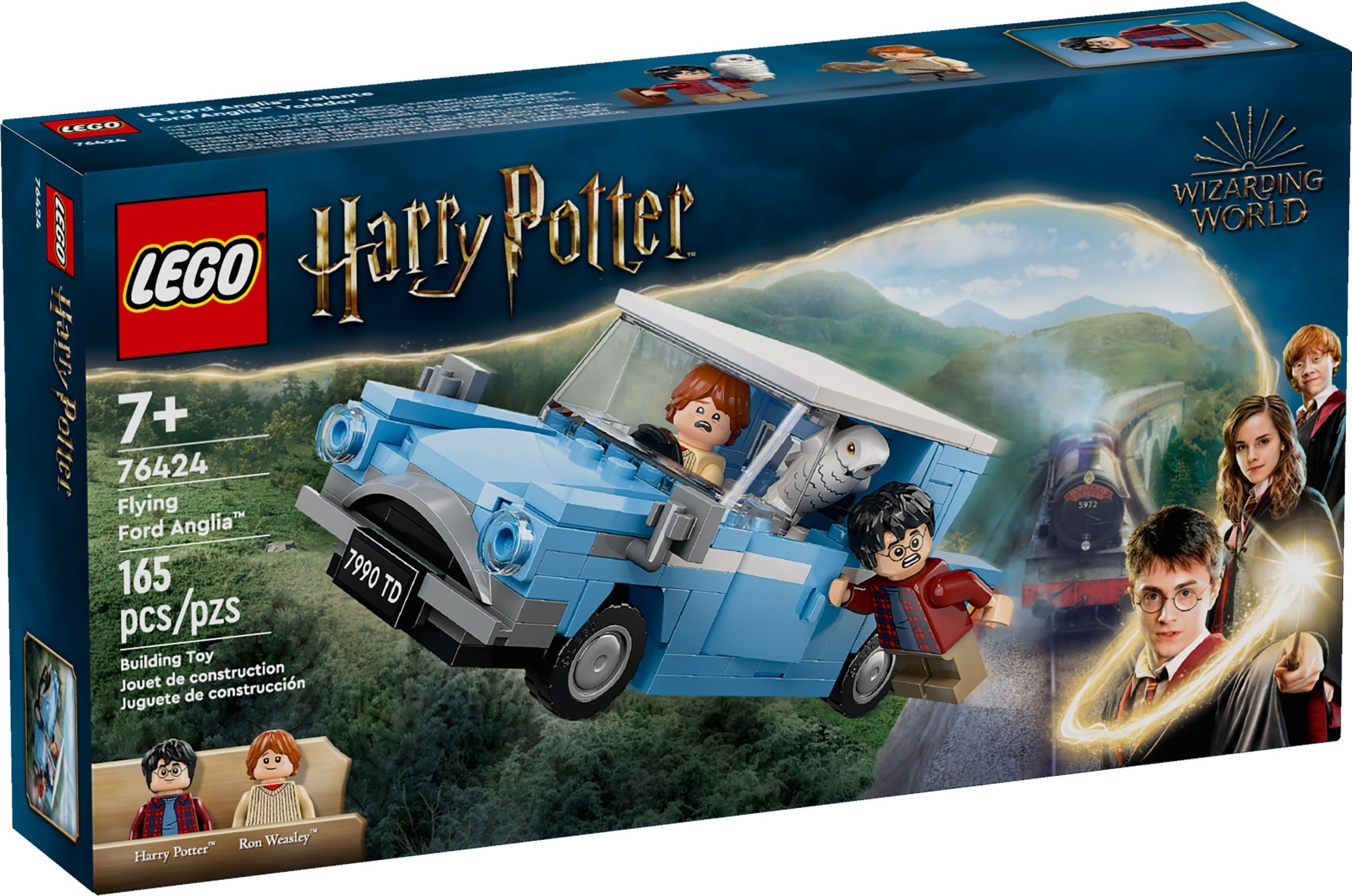 Flying Ford Anglia 76424 - hình ảnh tổng thể bộ LEGO