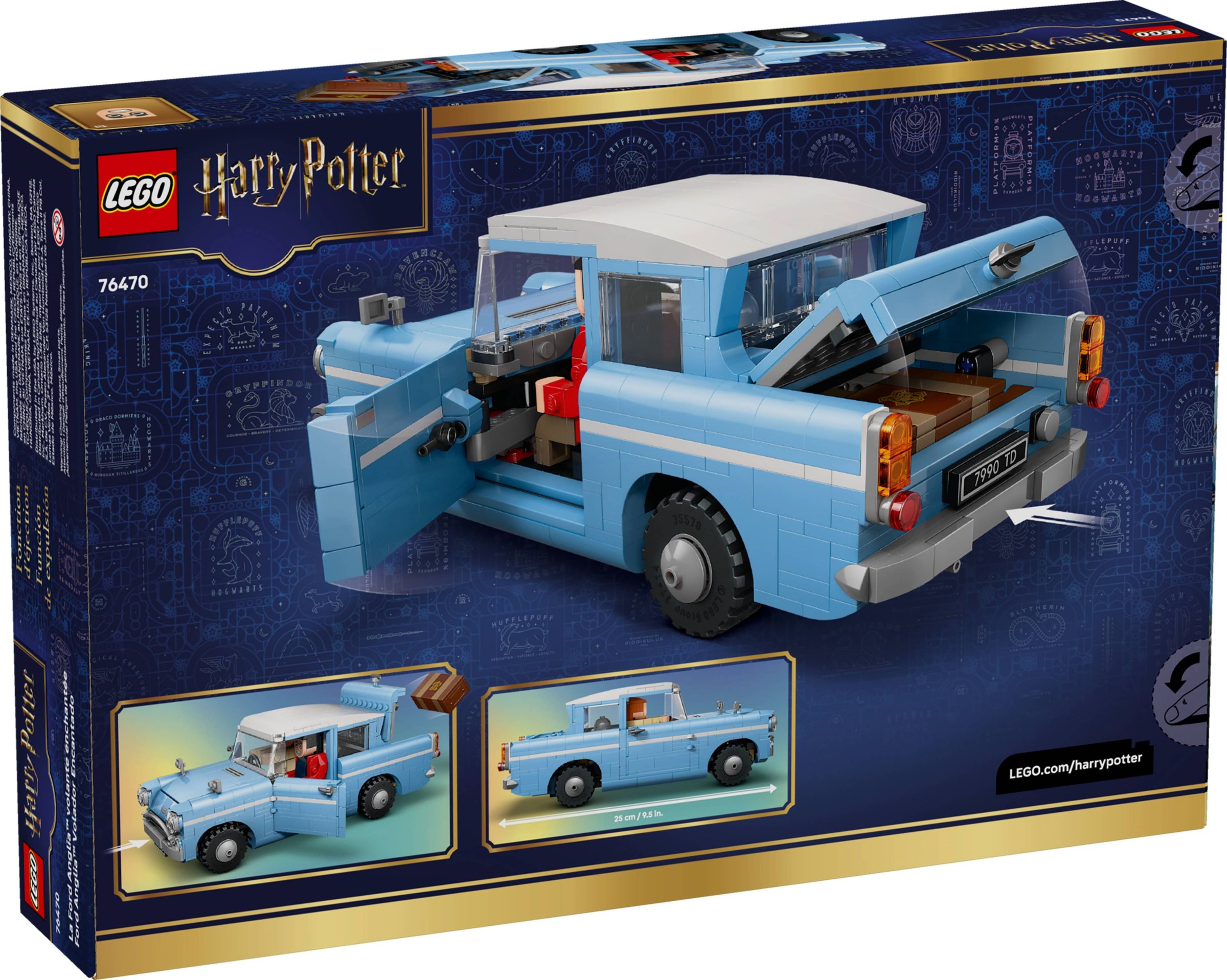Flying Ford Anglia 76470 - hình ảnh chi tiết bộ LEGO