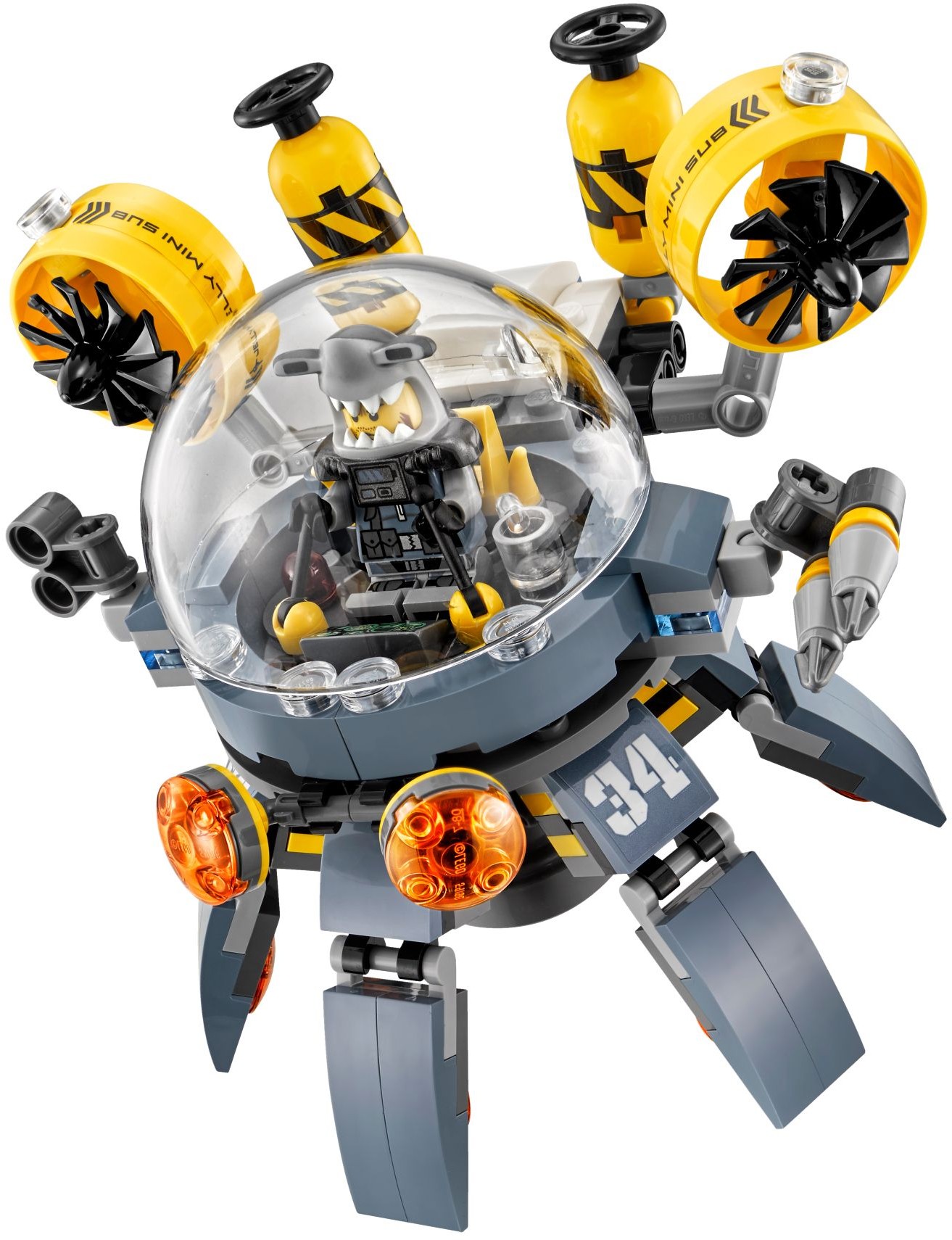 Flying Jelly Sub 70610 - hình ảnh chi tiết bộ LEGO