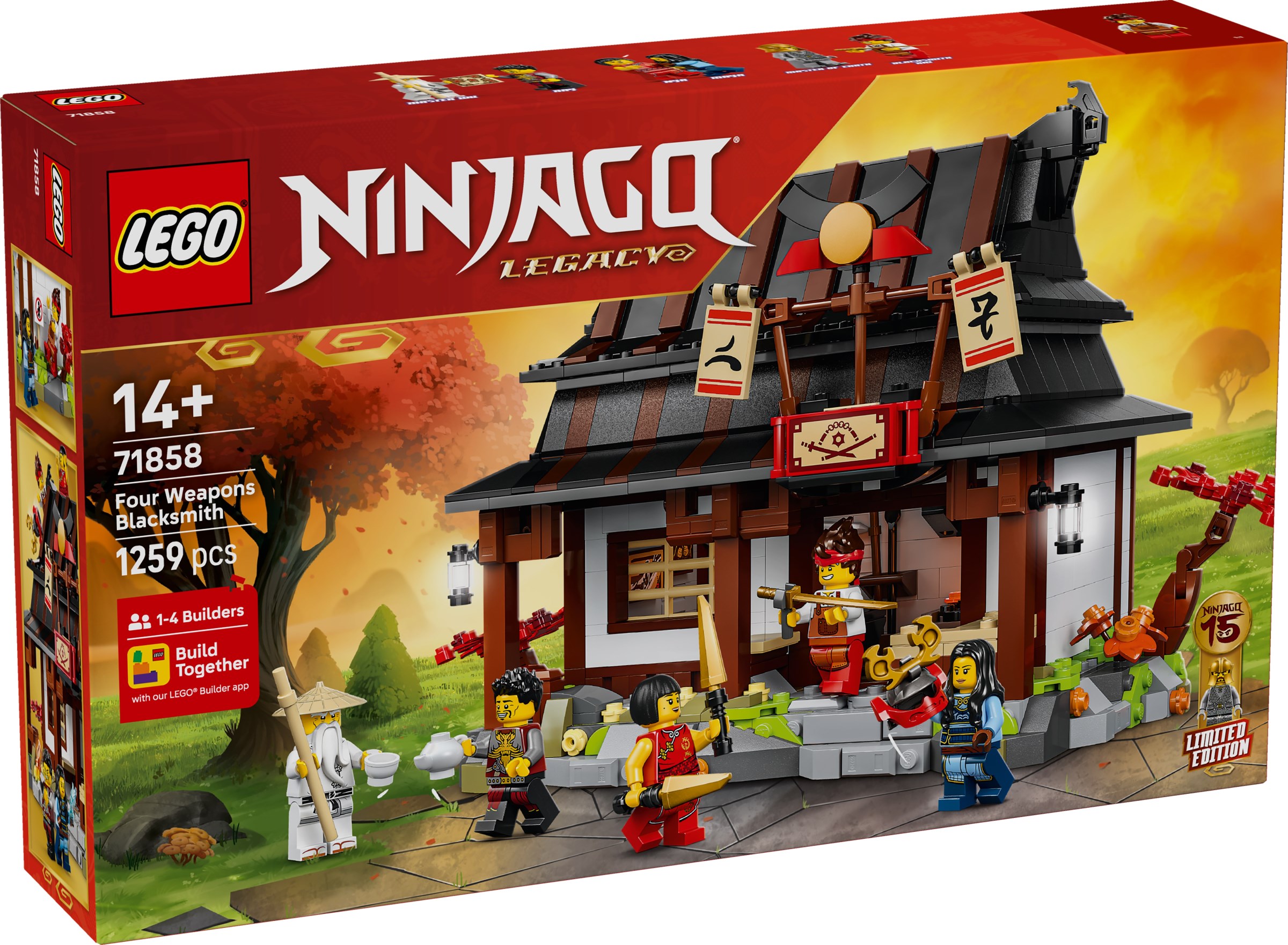 Four Weapons Blacksmith 71858 - hình ảnh tổng thể bộ LEGO