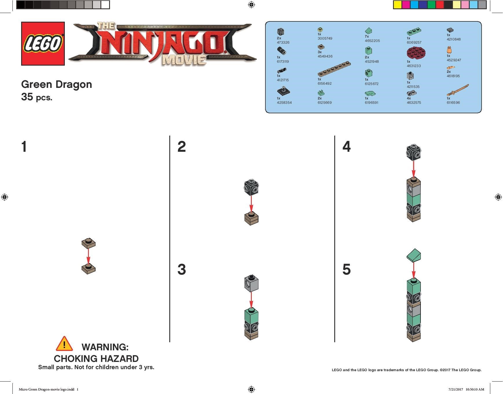 Green Dragon  - hình ảnh tổng thể bộ LEGO