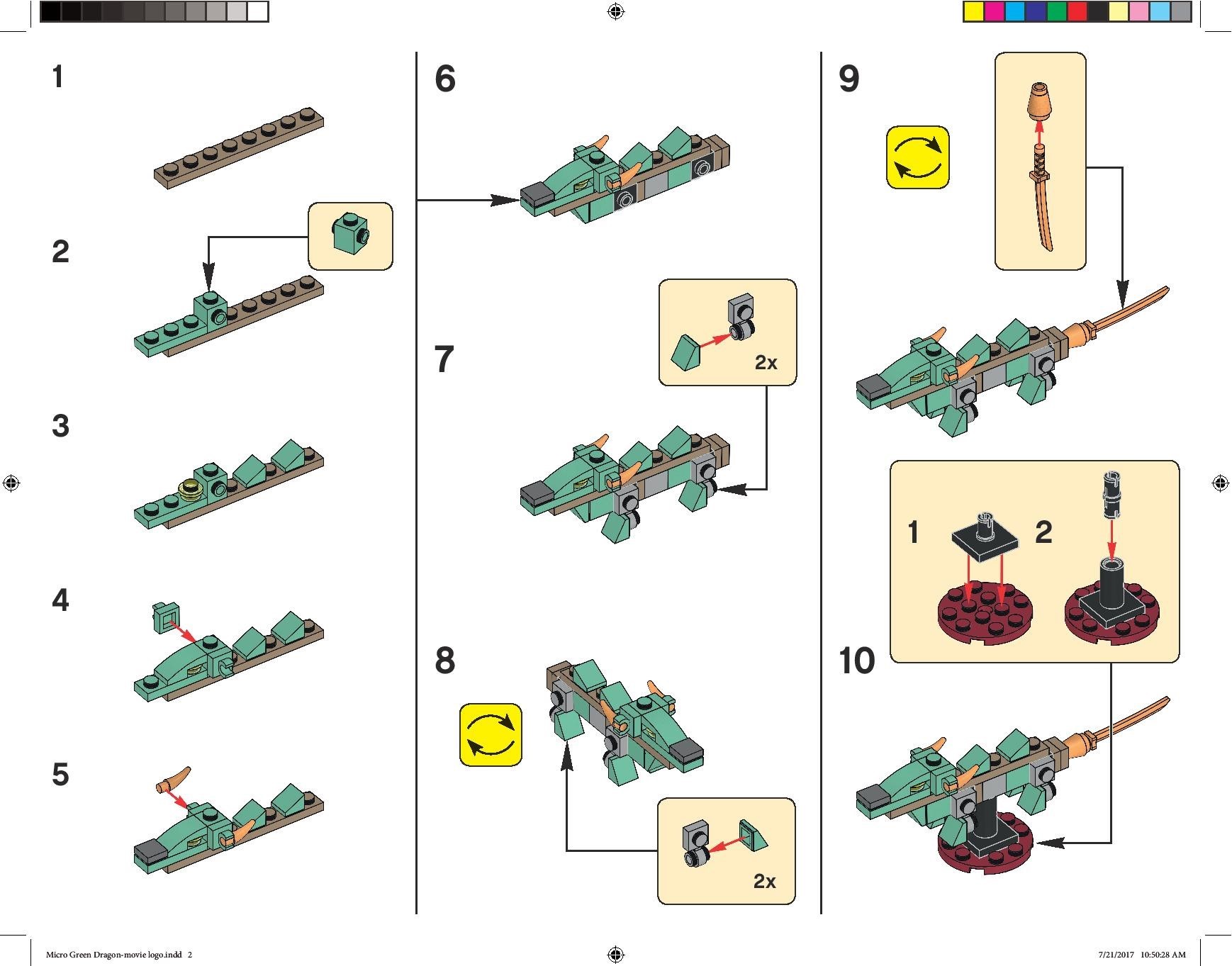 Green Dragon  - hình ảnh chi tiết bộ LEGO