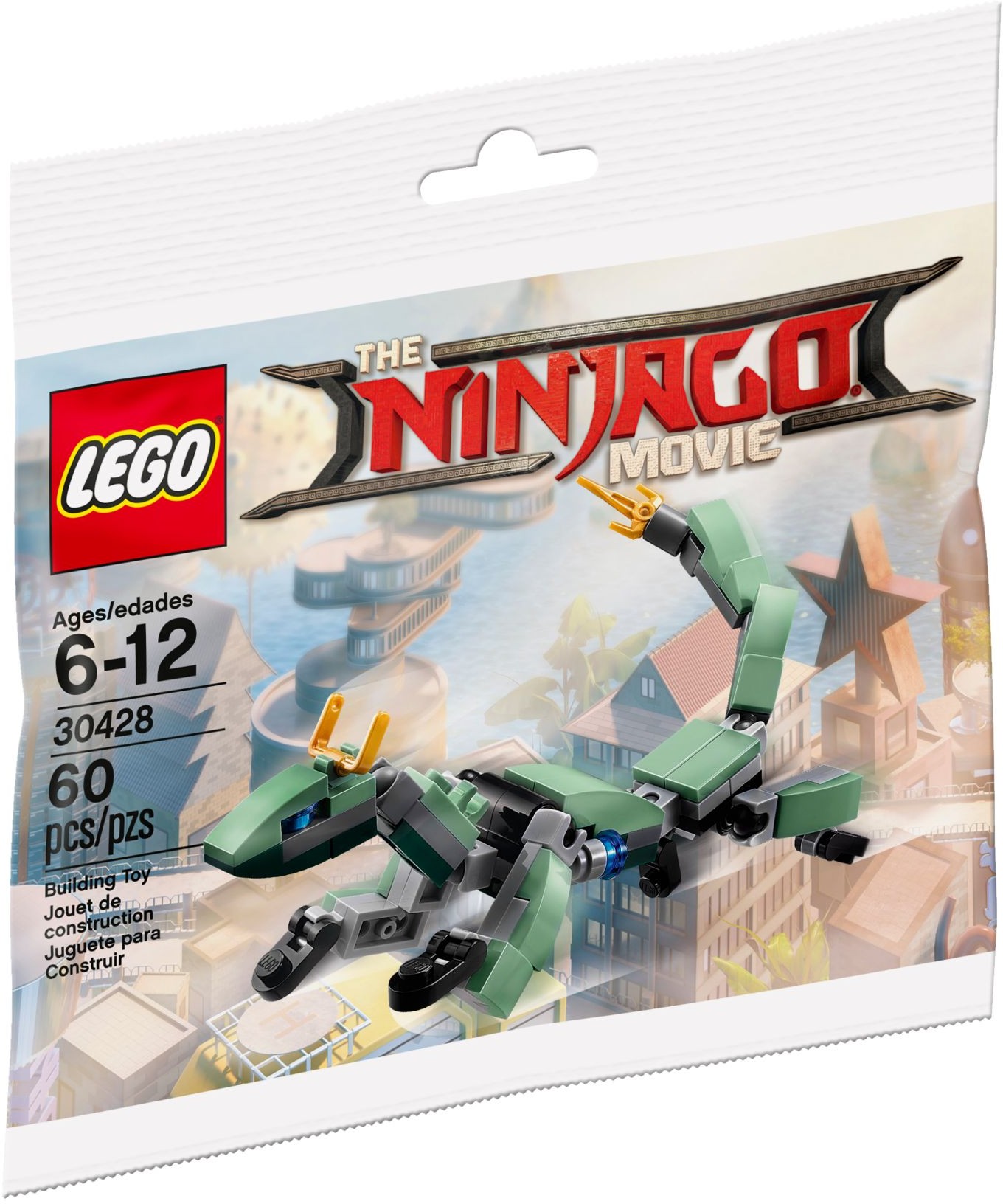 Green Ninja Mech Dragon 30428 - hình ảnh tổng thể bộ LEGO