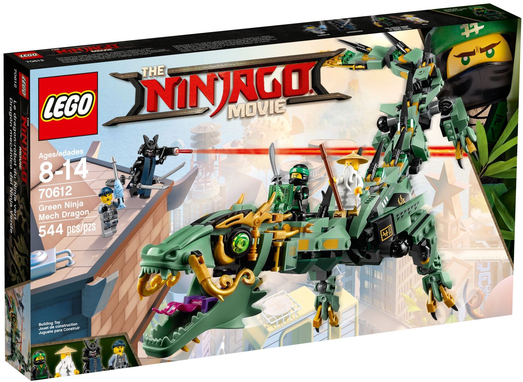 Green Ninja Mech Dragon 70612 - hình ảnh tổng thể bộ LEGO
