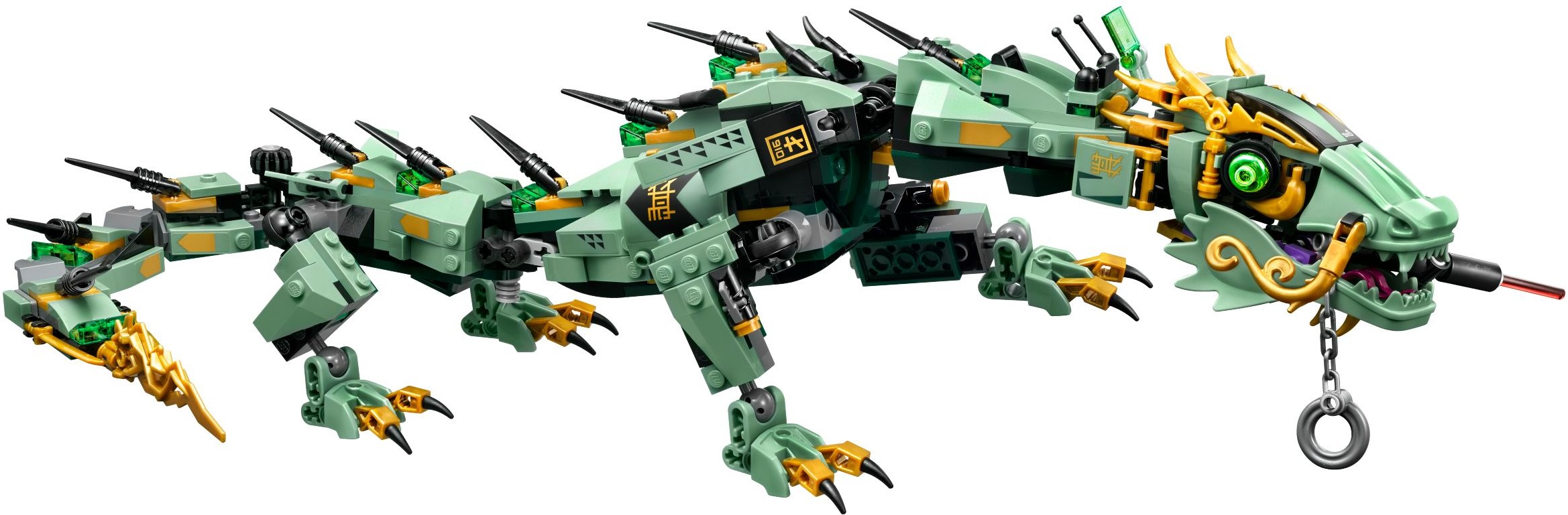 Green Ninja Mech Dragon 70612 - góc nhìn khác của bộ LEGO