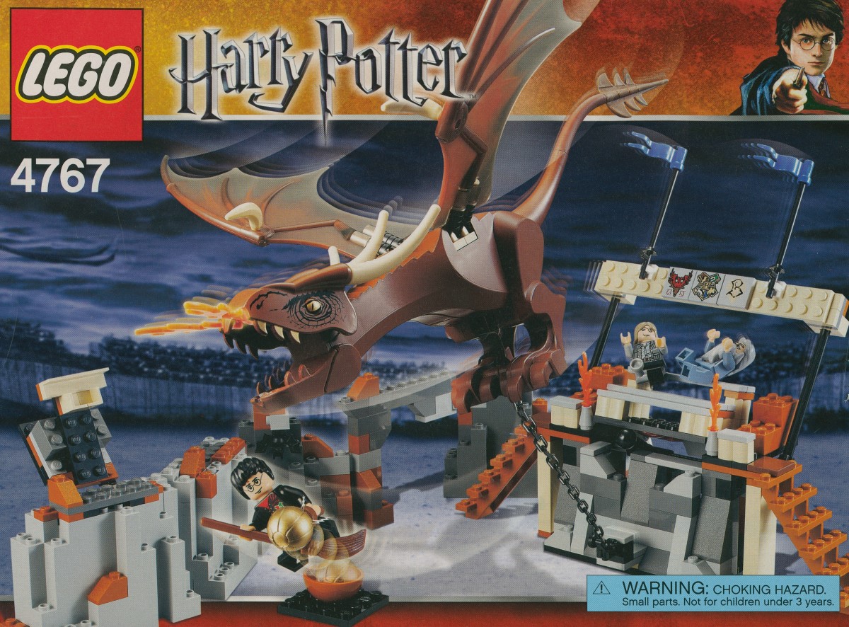 Harry and the Hungarian Horntail 4767 - hình ảnh tổng thể bộ LEGO