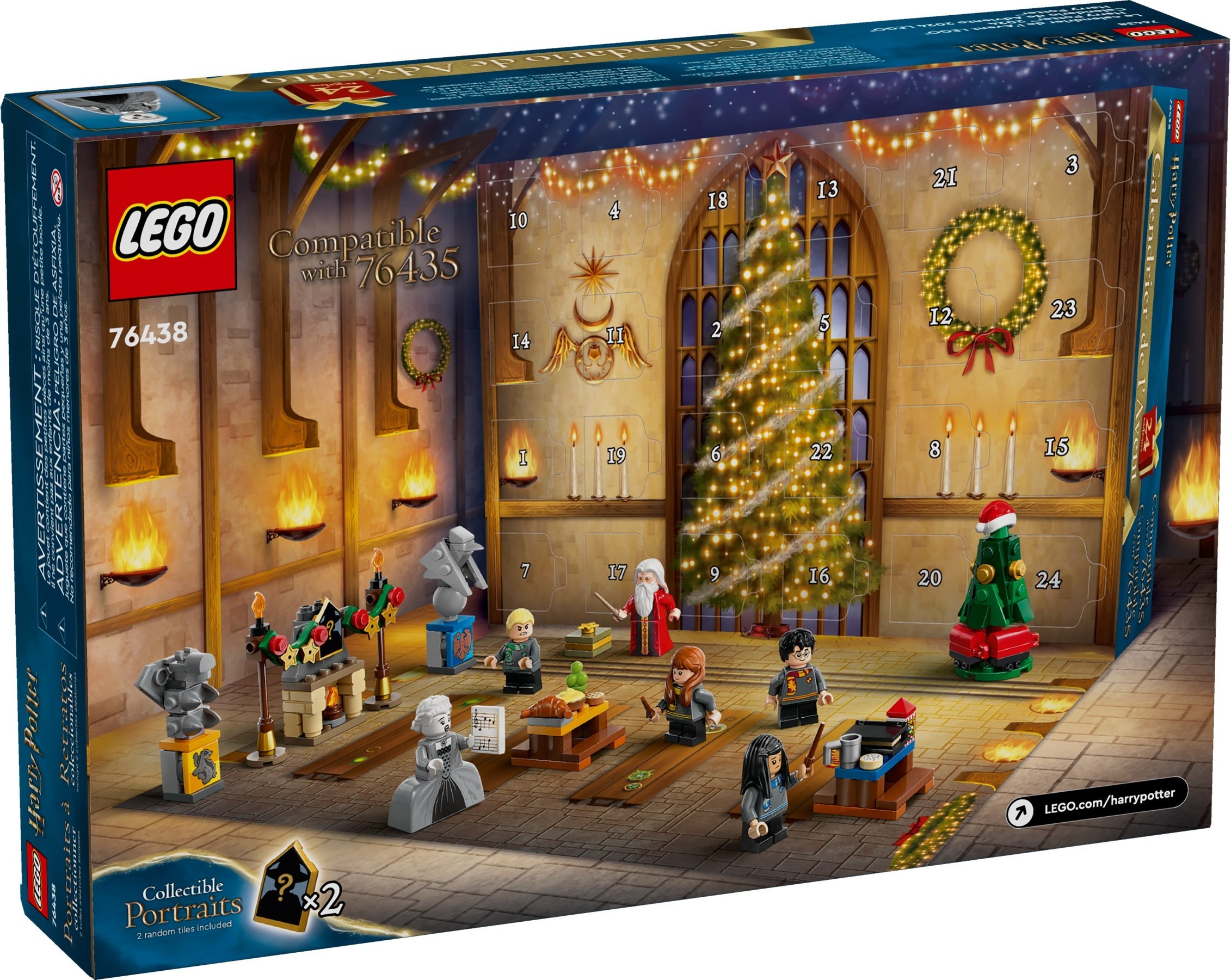 Harry Potter Advent Calendar 2024 76438 - hình ảnh tổng thể bộ LEGO