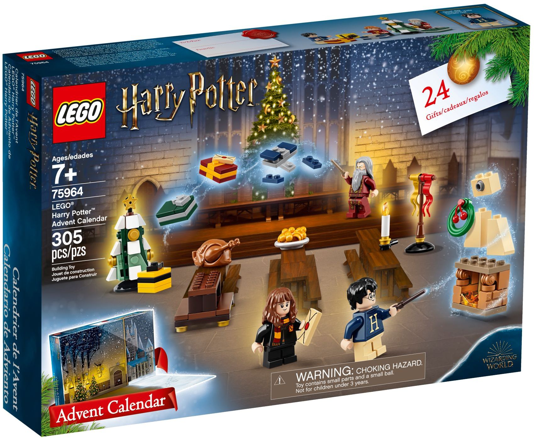 Harry Potter Advent Calendar 75964 - hình ảnh tổng thể bộ LEGO