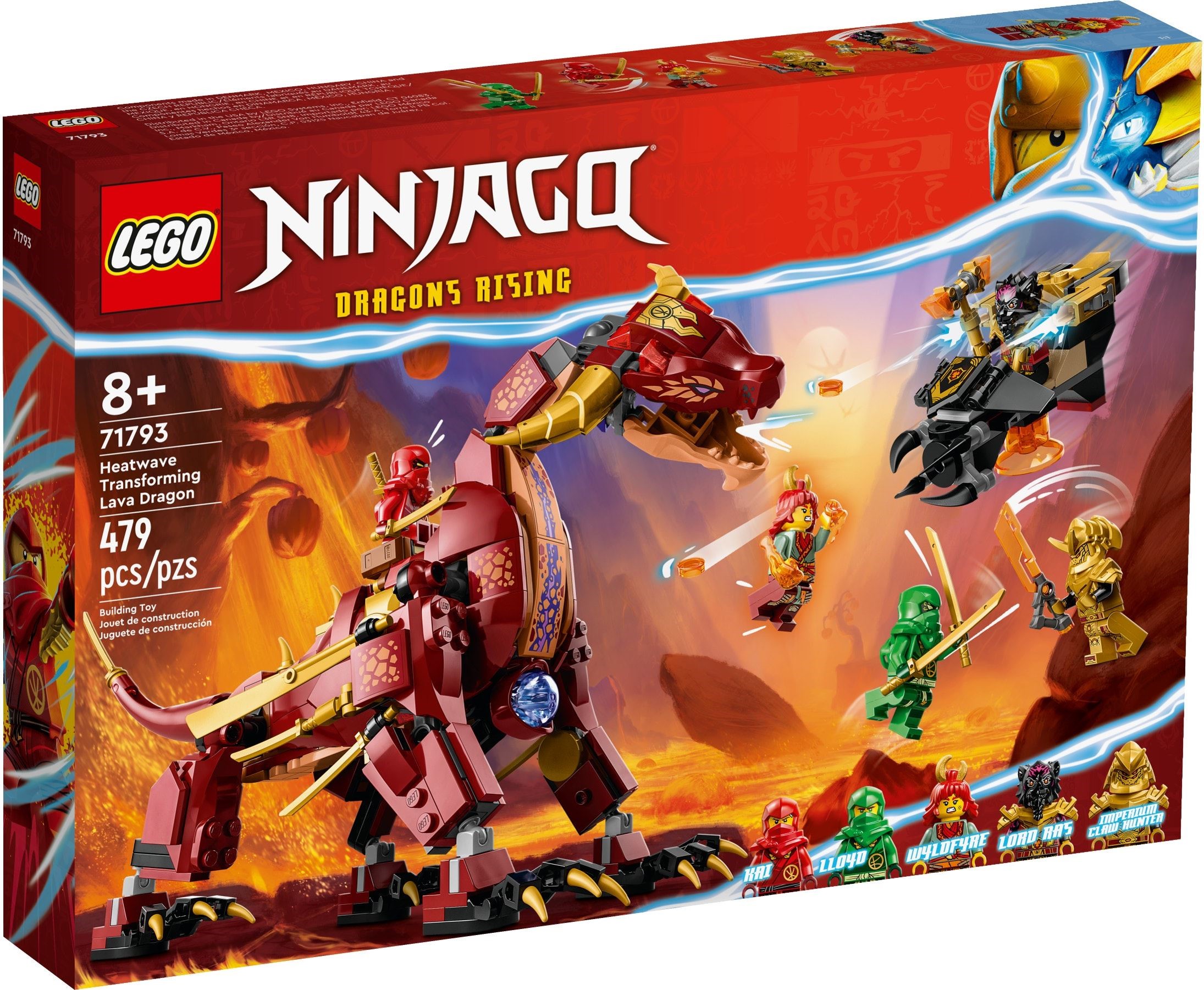 Heatwave Transforming Lava Dragon 71793 - hình ảnh chi tiết bộ LEGO
