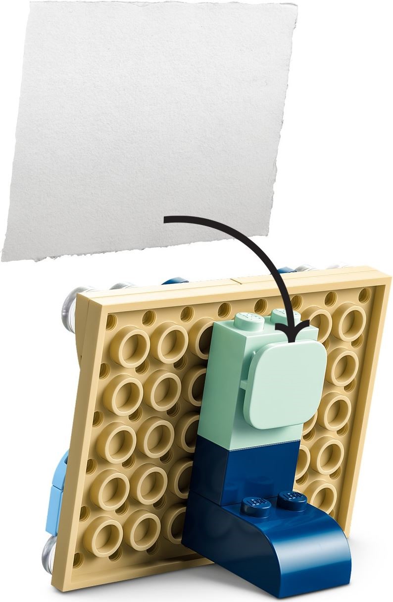 Hedwig Pencil Holder 41809 - góc nhìn khác của bộ LEGO